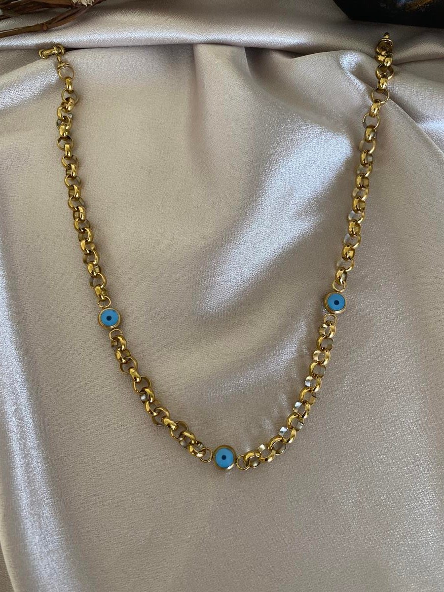 Nazar doç model kolye 