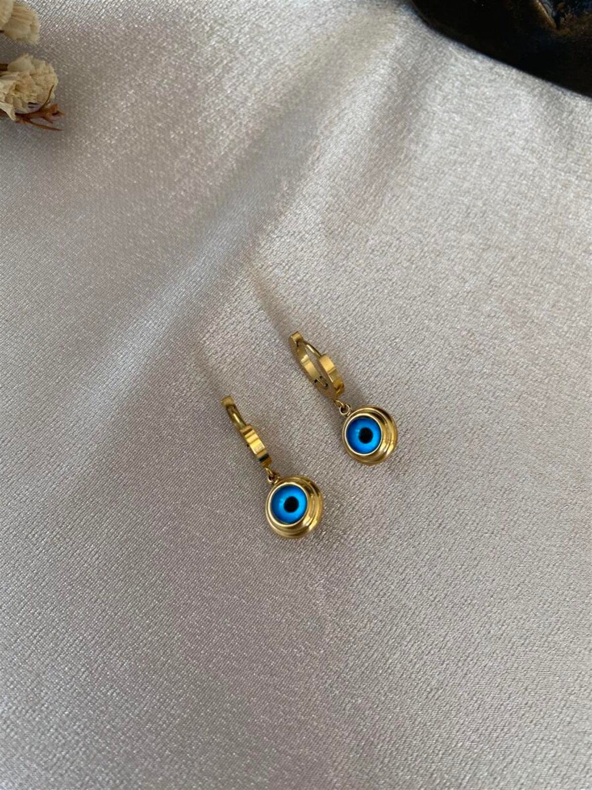 Nazar model halka küpe