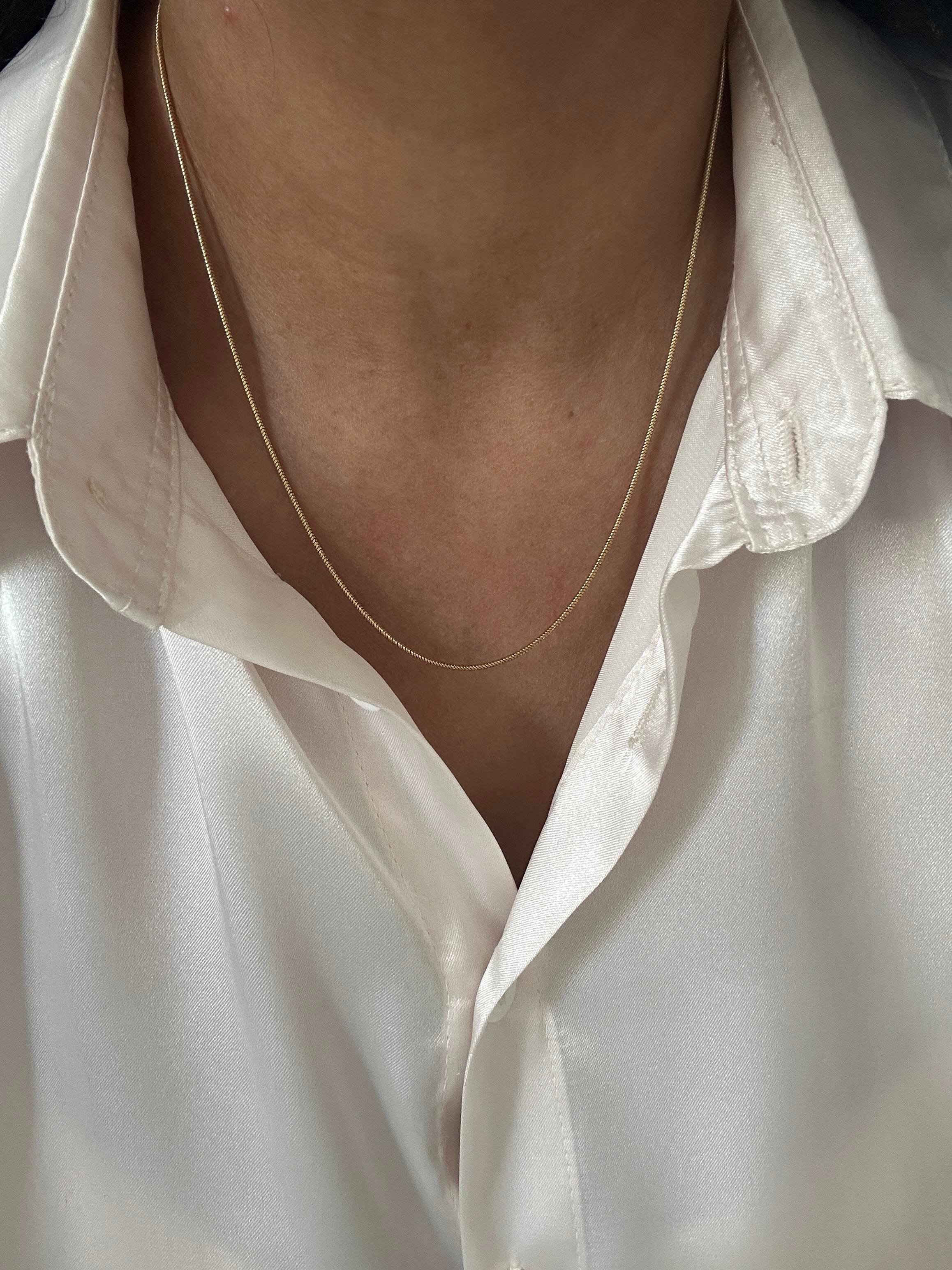 Tel zincir model kolye 45cm 