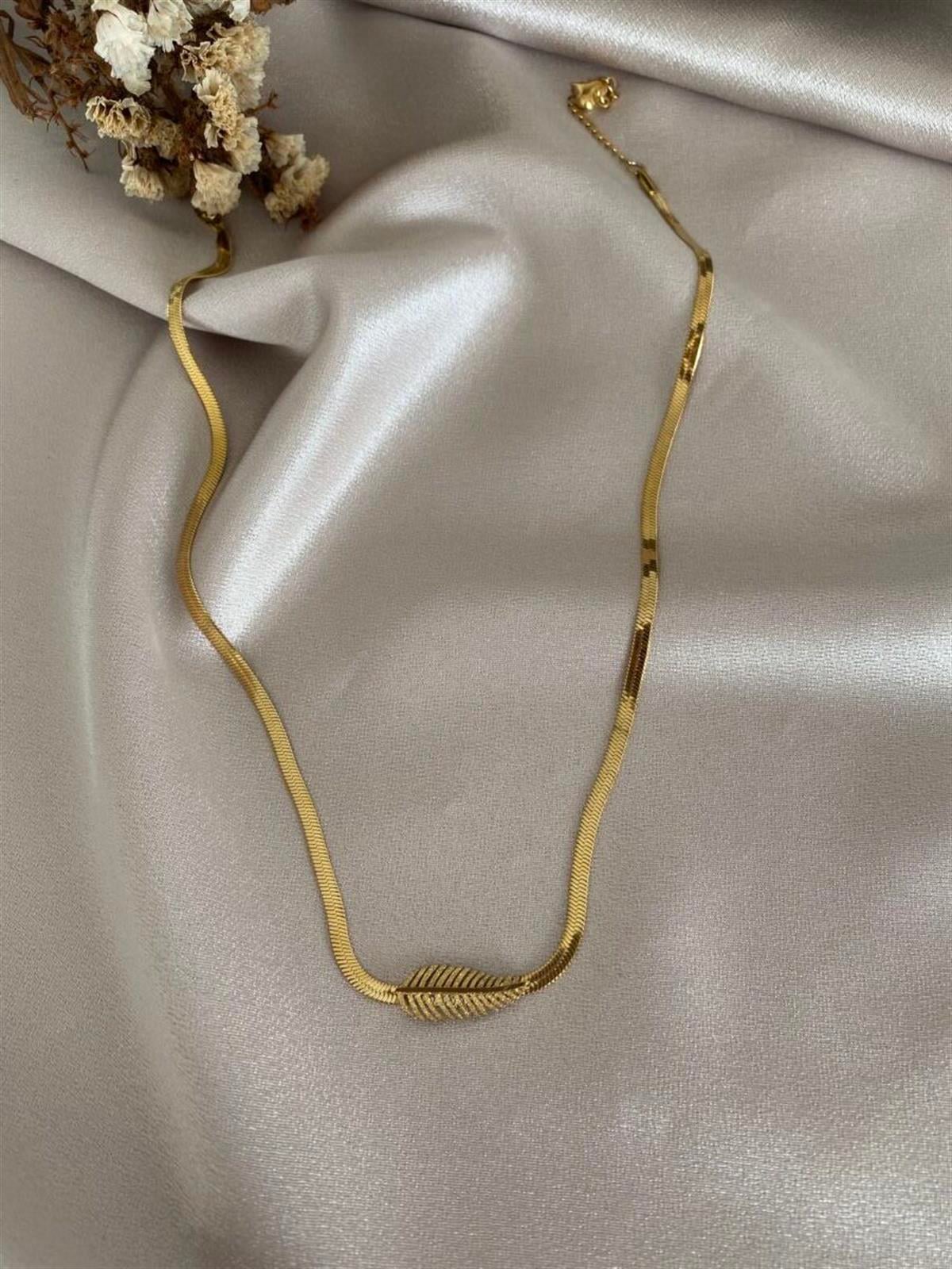 Yaprak model İtalyan kolye