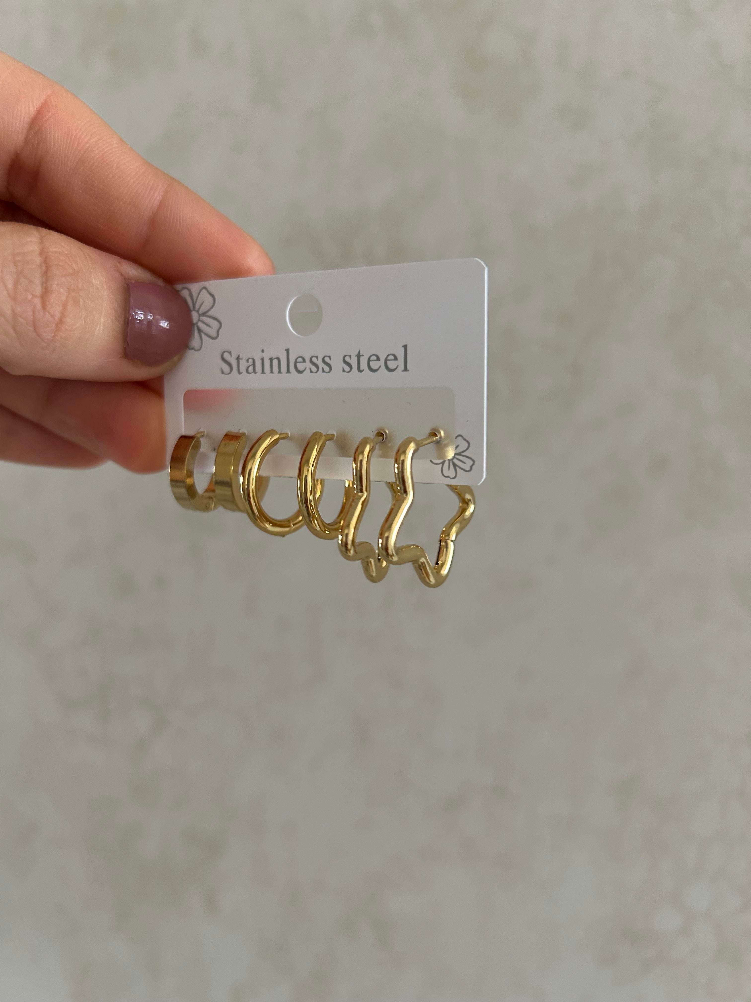 Yıldız model set küpe 