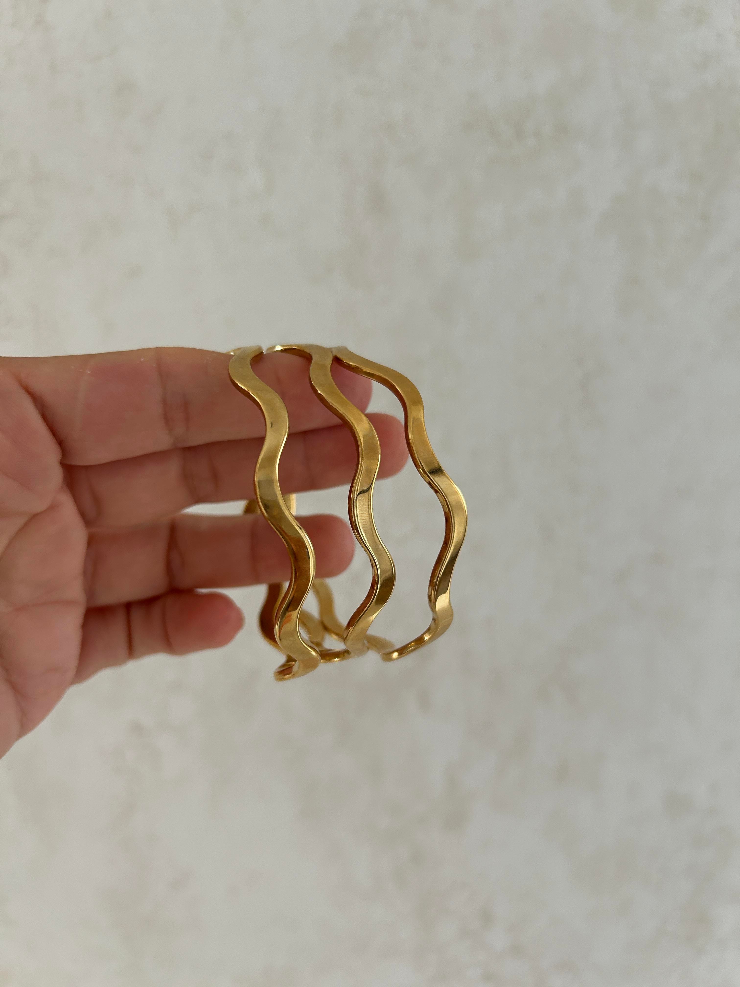 Zigzag Ajda bilezik orta boy 