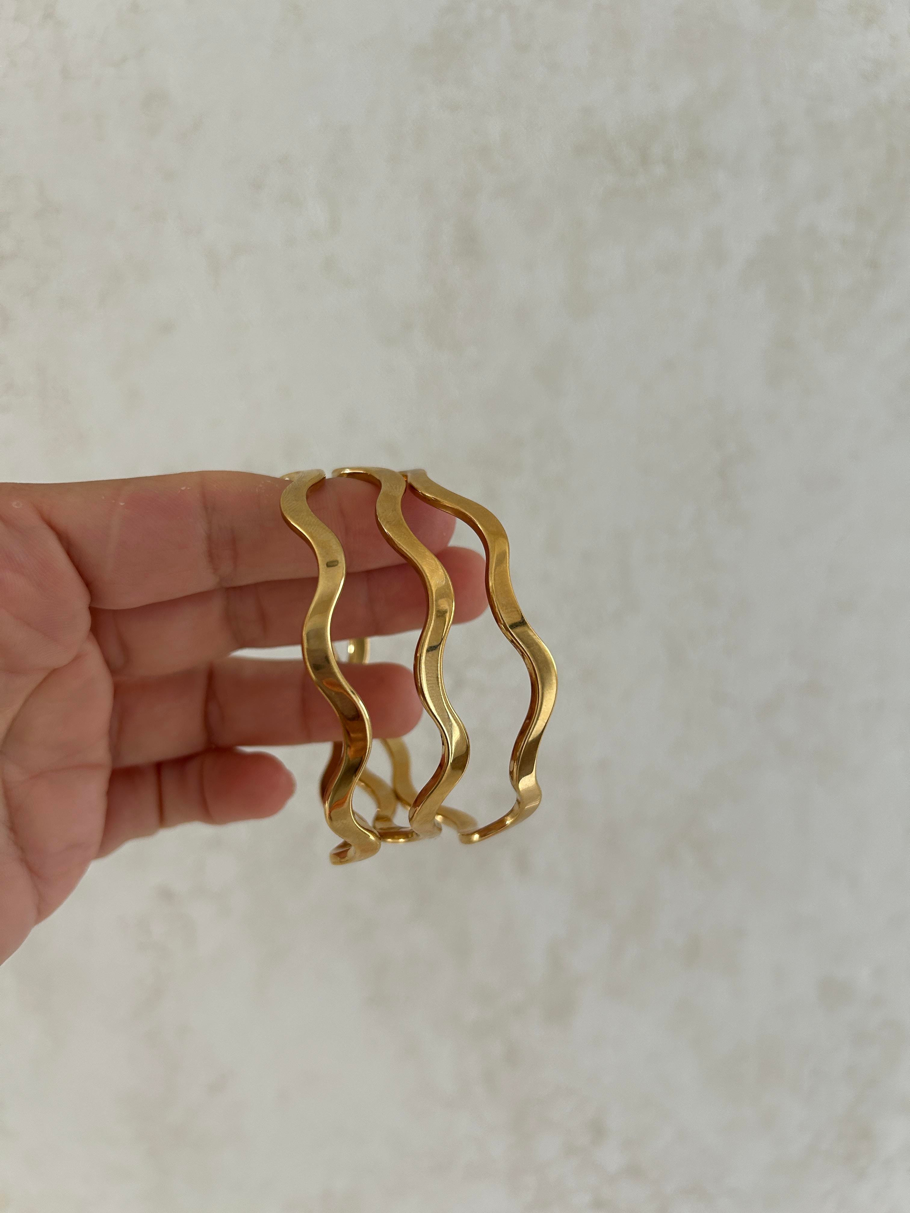 Zigzag Ajda bilezik orta boy 