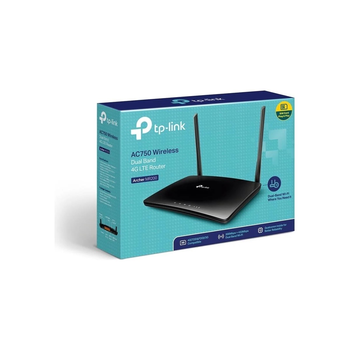 TP-LİNK Archer MR200 Çift Bant LTE Router Yüksek Performanslı 4G Bağlantı Özellikleri