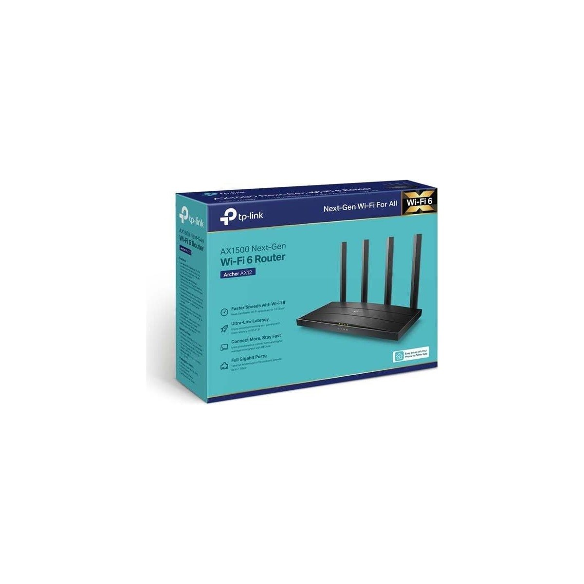 TP-LİNK Archer AX12 AX1500 1200mbps Dual Band Gigabit Wifi 6 Router
