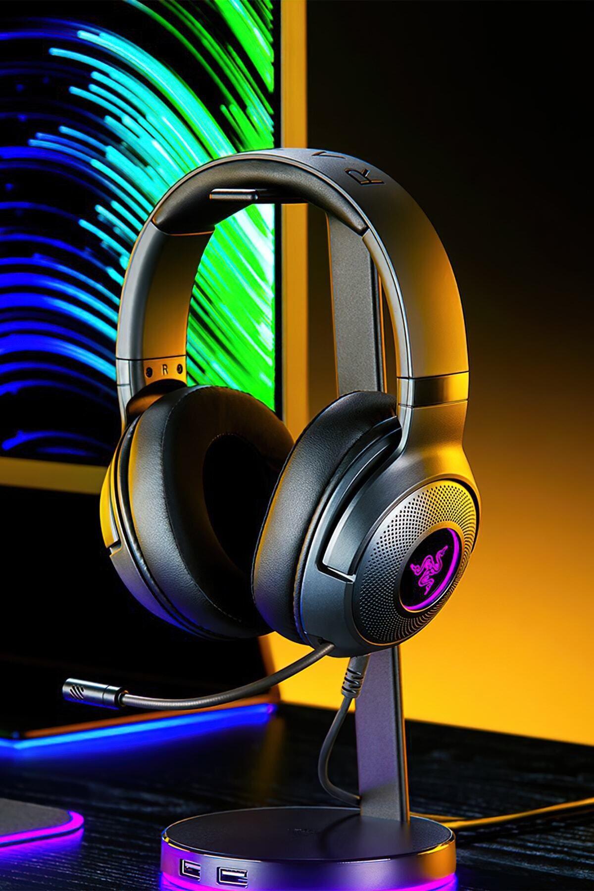 Razer Kraken V3 X Usb 7.1 Surround Kablolu Mikrofonlu Kulak Üstü Esports Gaming Oyuncu Kulaklığı RZ04-03750300-R3M1