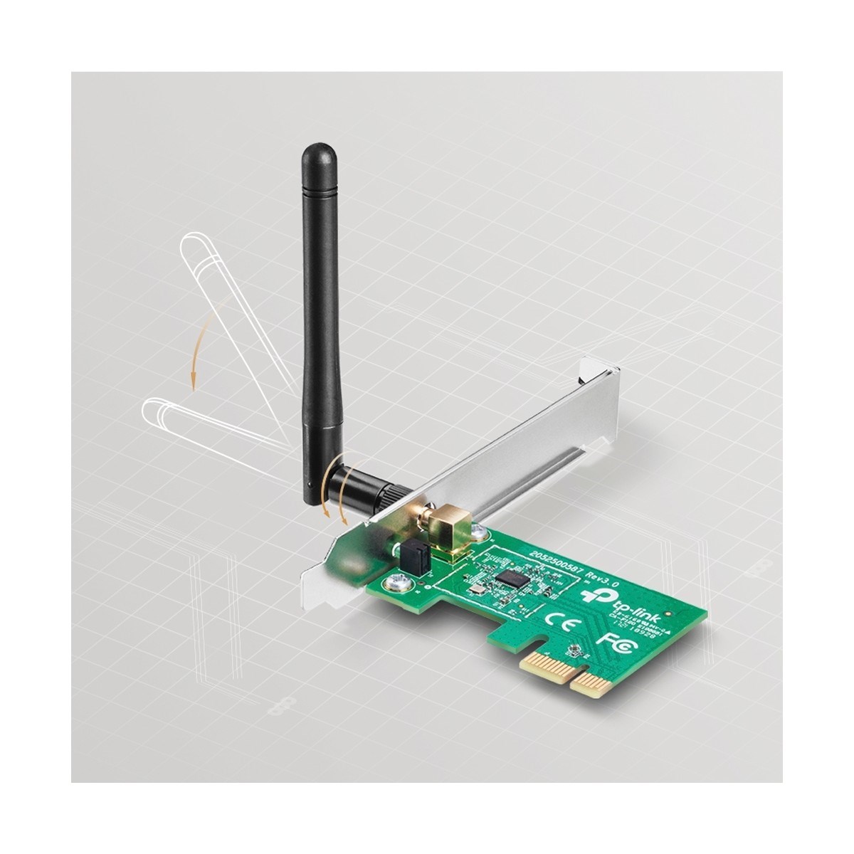 TP-LİNK TL-WN781ND 150 Mbps PCI Express Kablosuz Adaptör Yüksek Performanslı Oyun ve Grafik İçin