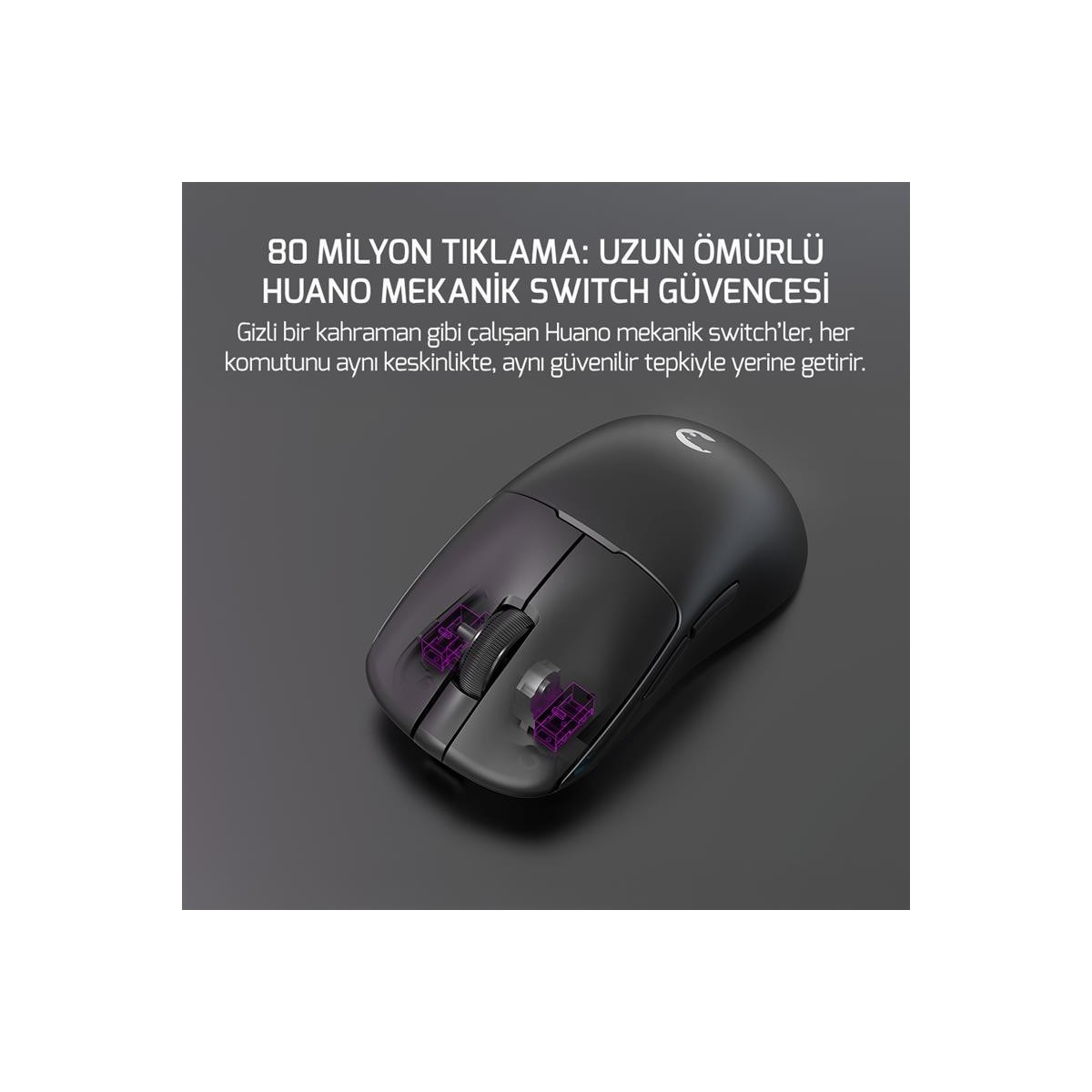 Radus 12.000DPI Triple Mode (Kablolu/bluetooth/2.4g) Gaming Mouse SİYAH