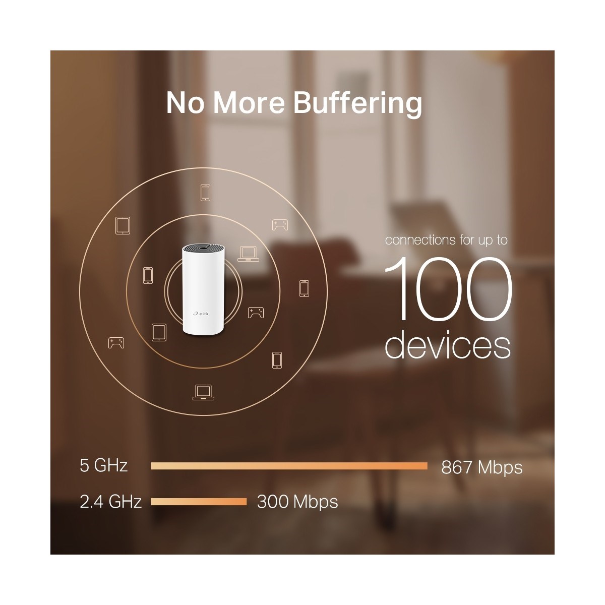 TP-LİNK Deco M4 (3-Pack) | Wi-Fi 5 Mesh Sistemi | AC1200 Mbps Hız | Fiber Uyumlu | Çift Bant | Gigabit Port | 100 Cihaz | 370 m² Kapsama Alanı | WPA3 | Mobil Uygulama ile Kolay Kurulum