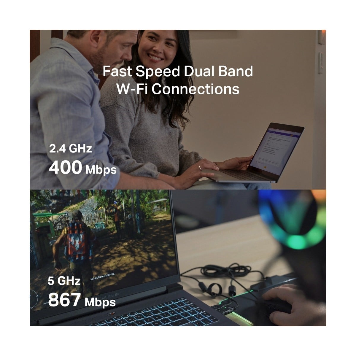 MERCUSYS MA30N | AC1300 Mbps Dual‑Band Wi‑Fi 5 Nano USB Adaptör | MU‑MIMO | Tak & Çalıştır | Windows 10/11