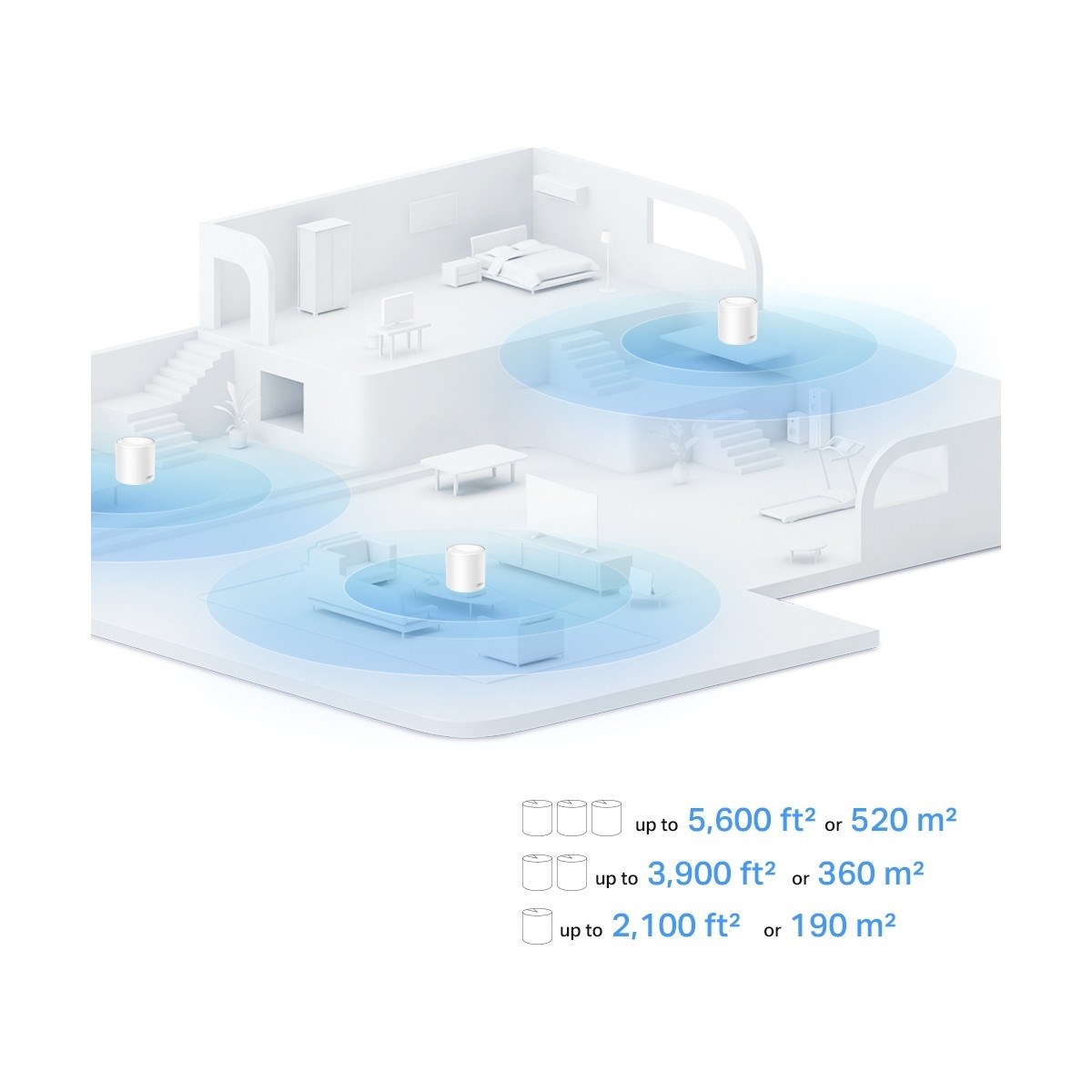TP-LİNK Deco X10 (1-Pack) | Wi-Fi 6 Mesh Sistemi | AX1500 Mbps Hız | Fiber Uyumlu | Çift Bant | Gigabit Port | 120 Cihaz | 190 m² Kapsama Alanı | WPA3 | Mobil Uygulama ile Kolay Kurulum