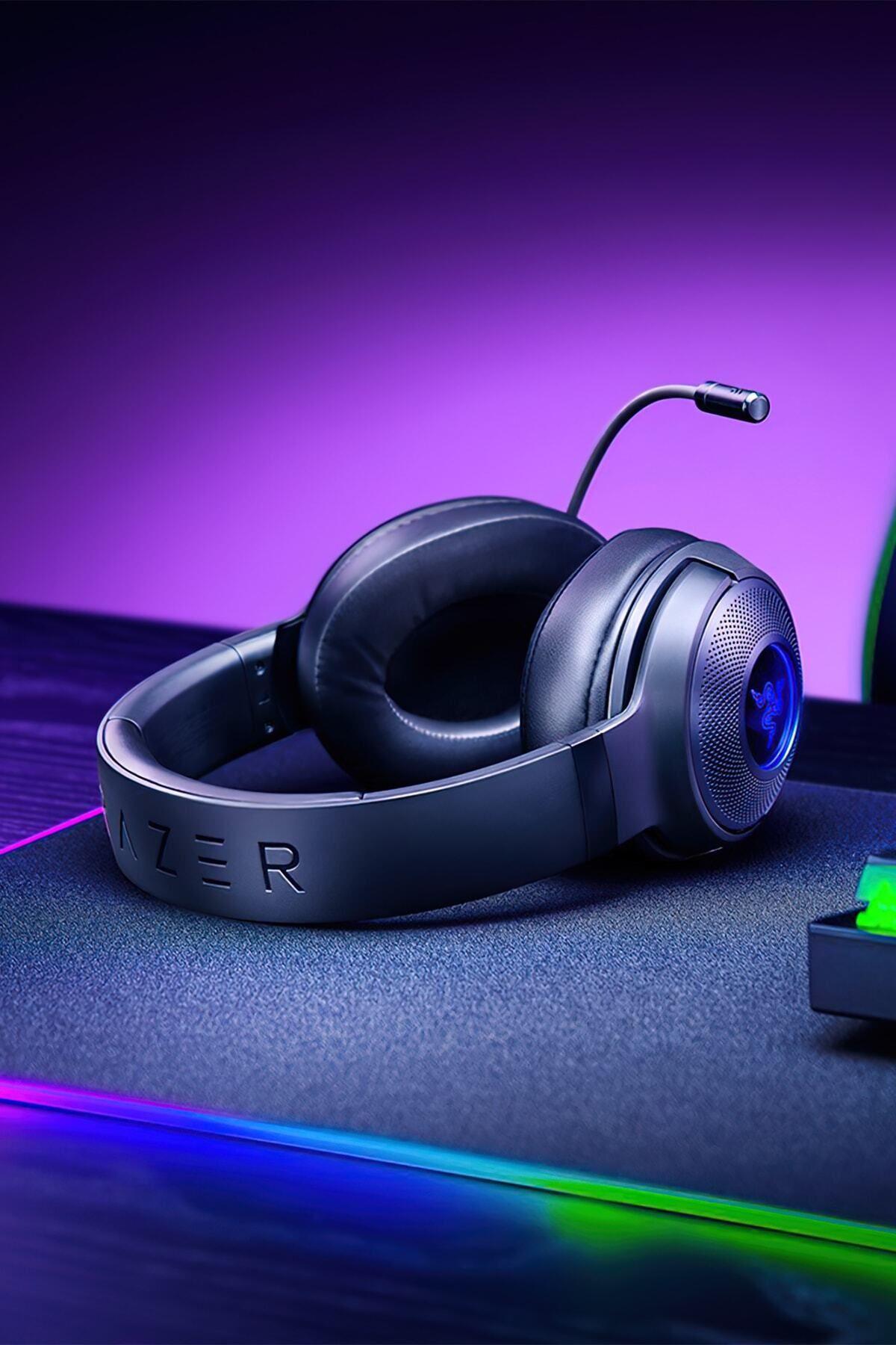 Razer Kraken V3 X Usb 7.1 Surround Kablolu Mikrofonlu Kulak Üstü Esports Gaming Oyuncu Kulaklığı RZ04-03750300-R3M1