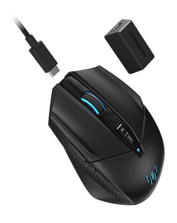 Acer Predator Cestus 535 30000 DPI 8K Hz 8 Tuş 2.4GHz Bluetooth Kablosuz Gaming Mouse PMR535