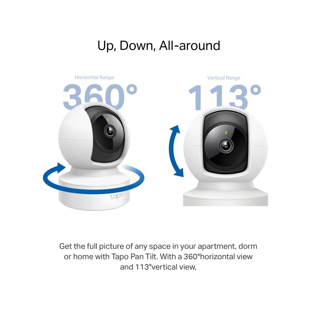 TP-LİNK Tapo C212 | 2K 3MP Ethernet Portlu Akıllı Kablosuz Güvenlik Kamerası | 360° | Gelişmiş Gece Görüşü | Hareket Algılama ve Anlık Bildirim | Çift Yönlü Ses | 512GB MicroSD Desteği