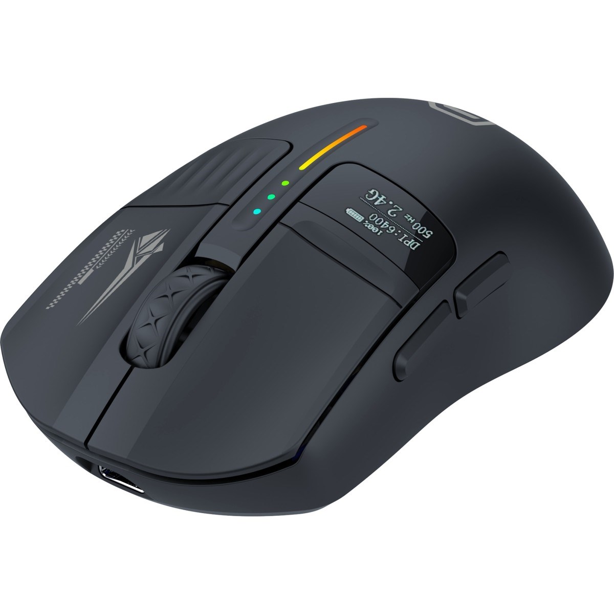 GAMEBOOSTER Sway Rgb 24000DPI OLED Triple Mode Siyah Gaming Mouse