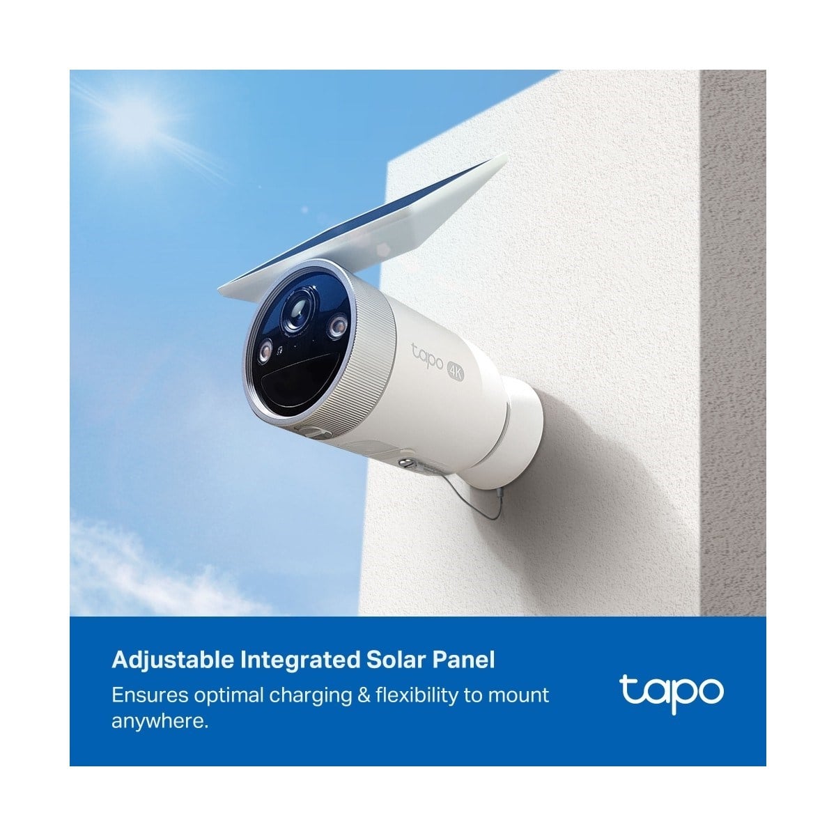 TP-LİNK Tapo C465 | 4K 8mp Ultra Hd Güneş Panelli Kablosuz Kamera | Dahili Solar Panel | 180 Gün Pil Ömrü | Hırsızlık Korumalı | Dual-Band Wi-Fi | Aı Kişi/araç Algılama | IP65 | Bulut/sd Kart Depolama