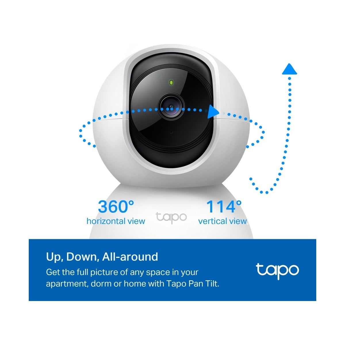 TP-LİNK Tapo C200 | Akıllı Wi-Fi Güvenlik Kamerası | 1080P Full HD | 360° Hareket Takibi | 9m Gece Görüşü | Çift Yönlü Ses | Alarm | Bebek Ağlaması Tespiti | Bulut/SD Kart Depolama | Anlık Uyarılar