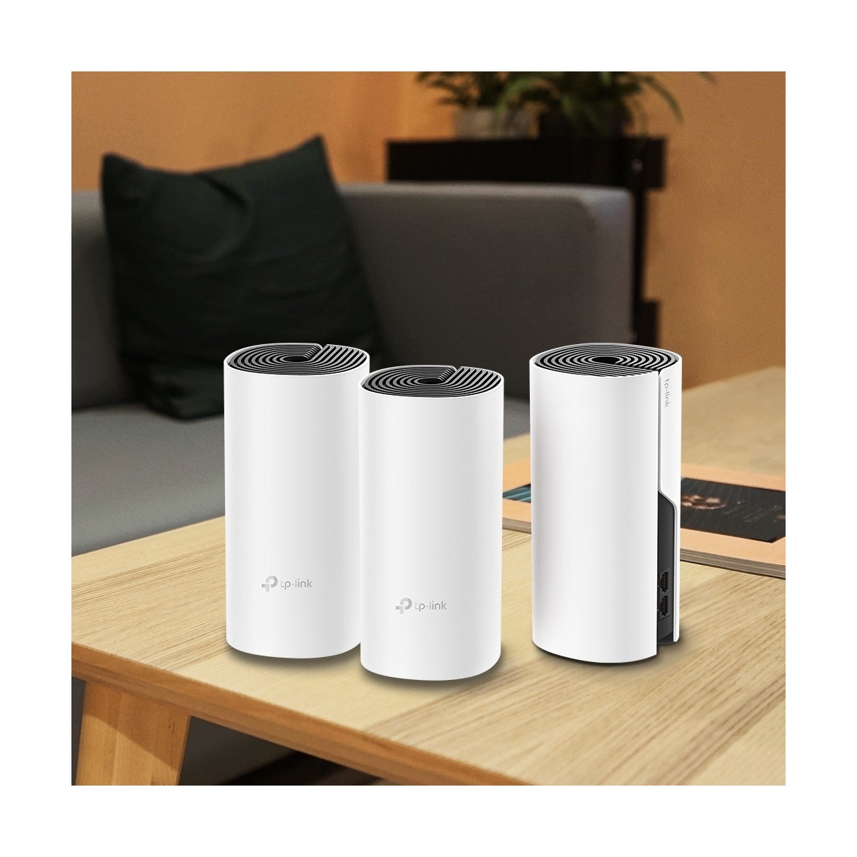 TP-LİNK Deco M4 (3-Pack) | Wi-Fi 5 Mesh Sistemi | AC1200 Mbps Hız | Fiber Uyumlu | Çift Bant | Gigabit Port | 100 Cihaz | 370 m² Kapsama Alanı | WPA3 | Mobil Uygulama ile Kolay Kurulum