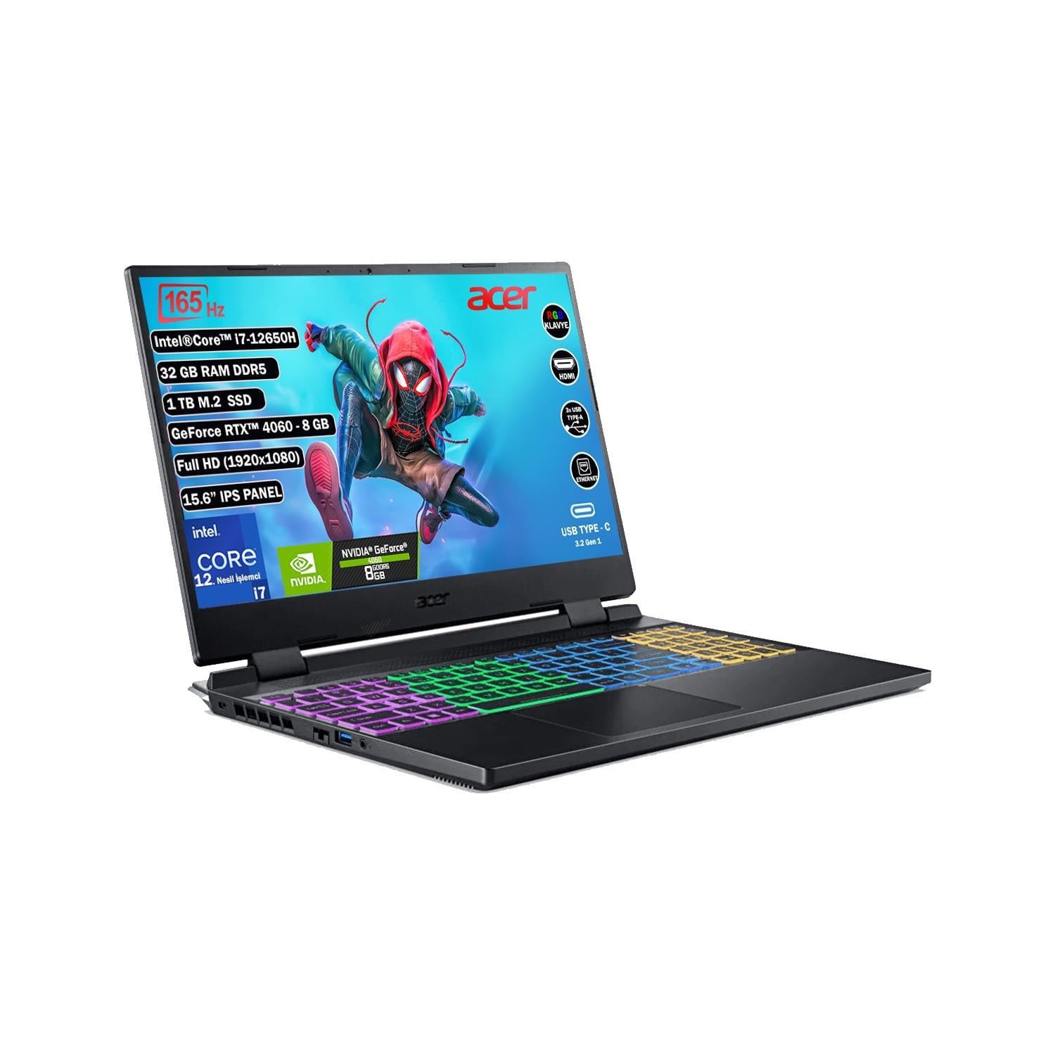 Acer Nitro 5 Intel Core i5-12450H 16GB 512GB SSD 6GB RTX4050 Linux 15.6