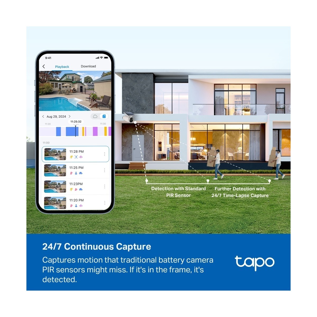 TP-LİNK Tapo C465 | 4K 8mp Ultra Hd Güneş Panelli Kablosuz Kamera | Dahili Solar Panel | 180 Gün Pil Ömrü | Hırsızlık Korumalı | Dual-Band Wi-Fi | Aı Kişi/araç Algılama | IP65 | Bulut/sd Kart Depolama
