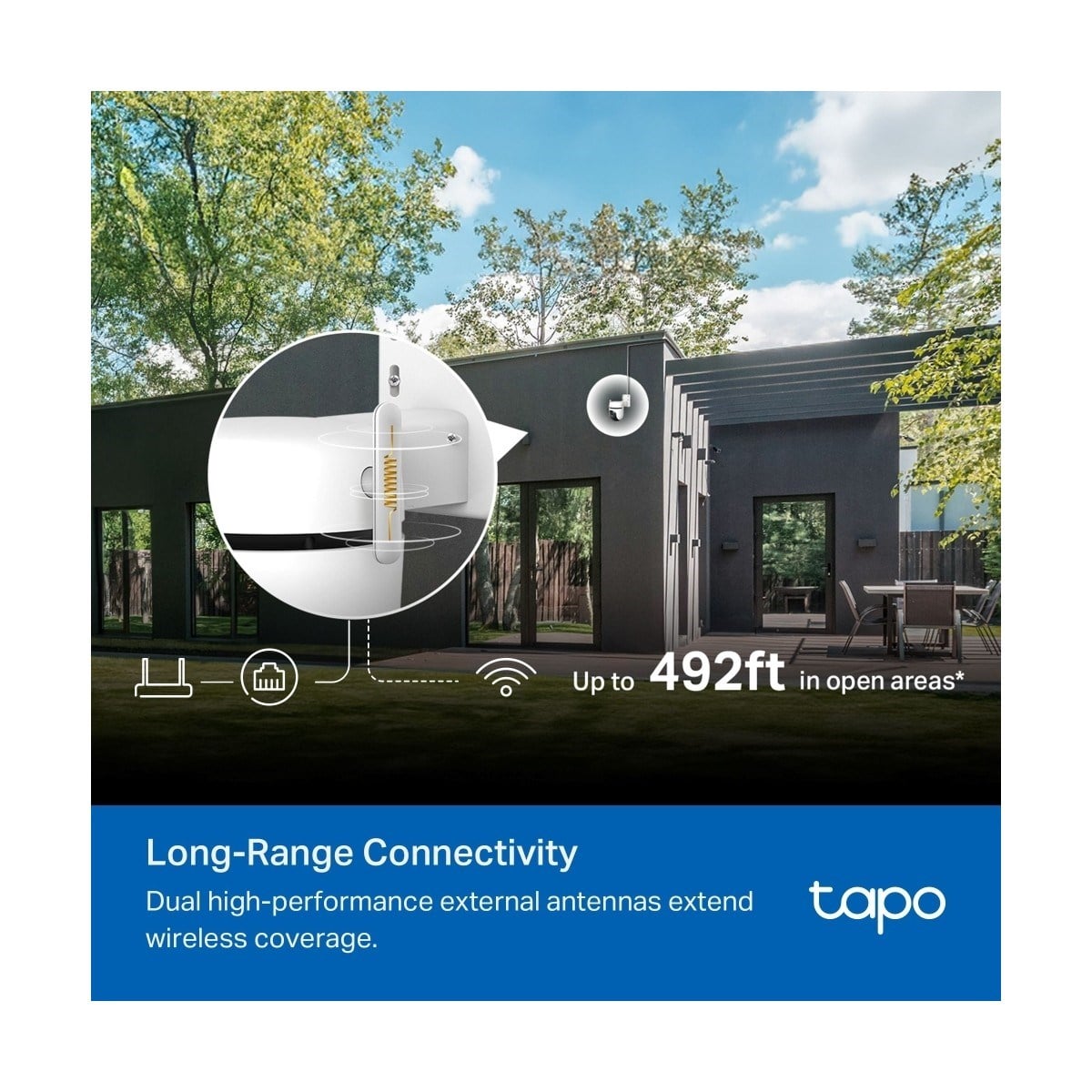TP-LİNK Tapo C530WS | Dış Mekan Wi-Fi Güvenlik Kamerası | 3K 5MP Canlı Görüntü | Starlight Renkli Gece Görüşü | 360° Pan/Tilt | AI Kişi/Evcil Hayvan/Araç Algılama | IP66 Su & Toz Geçirmez