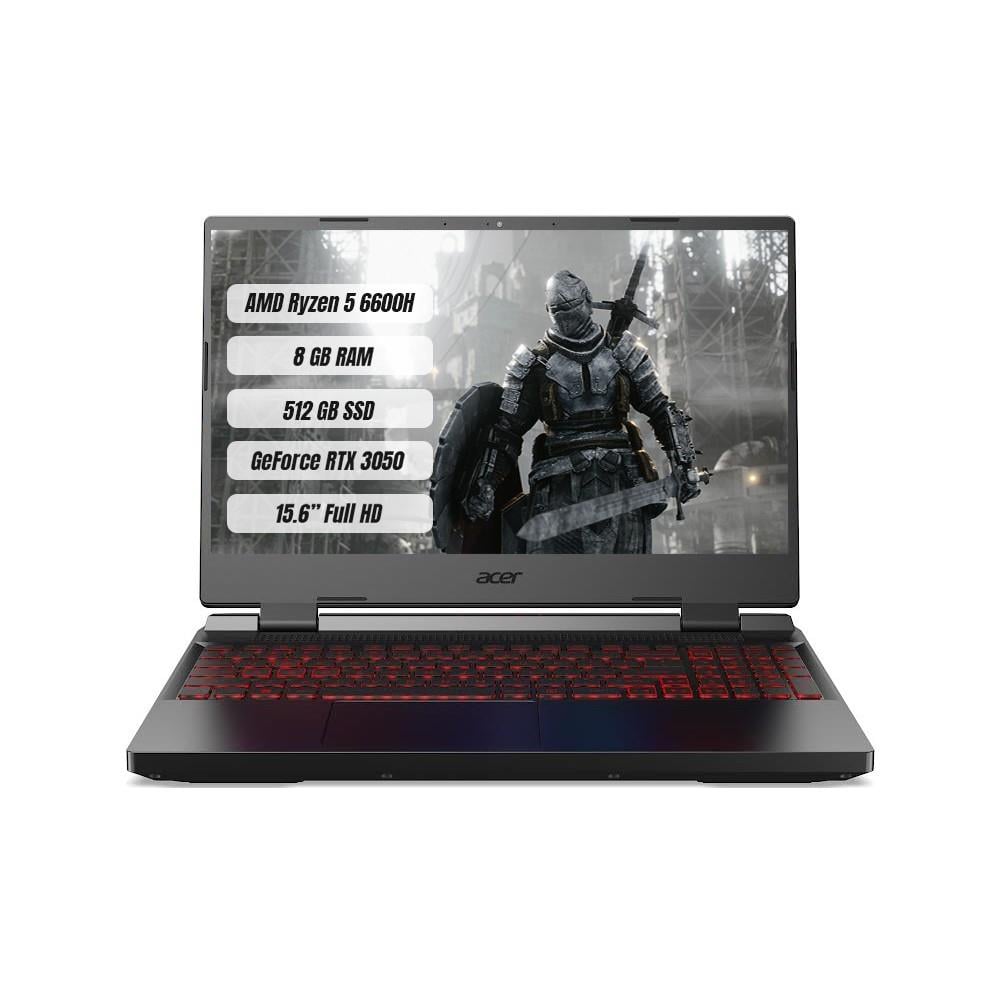 Acer Nitro 5 AN515-46 R5 6600H 8GB 512GB SSD RTX3050 Dos 15.6