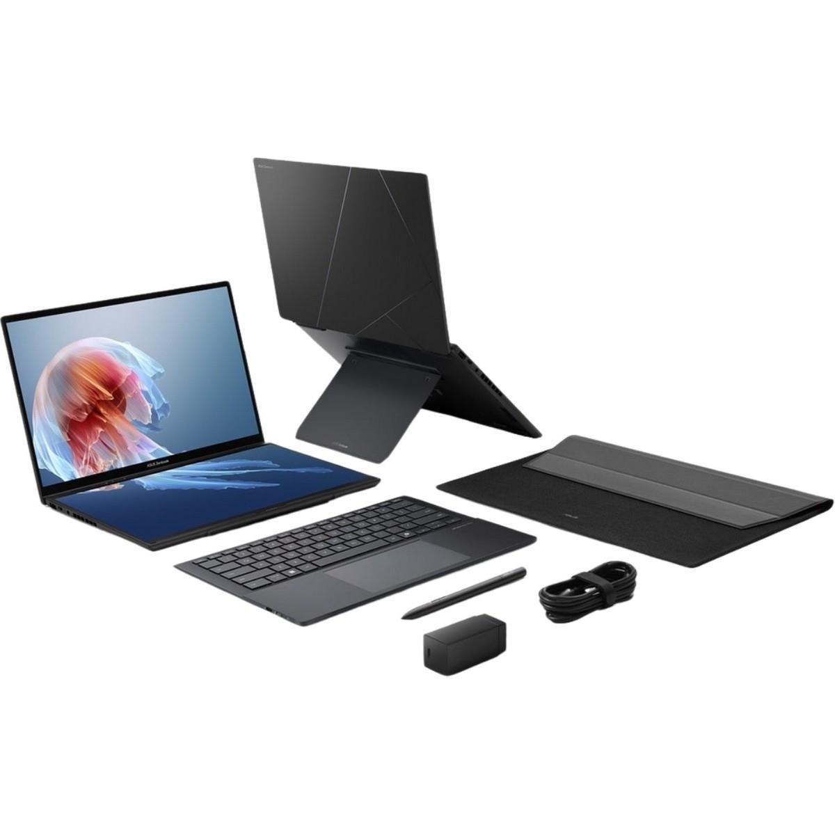 Zenbook Duo UX8406 UX8406CA-PZ210W Intel Ultra 9 285H 32GB Ram 2tb SSD 14 Inç OLED 120Hz Dokunmatik Windows 11 Taşınabilir Bilgisayar