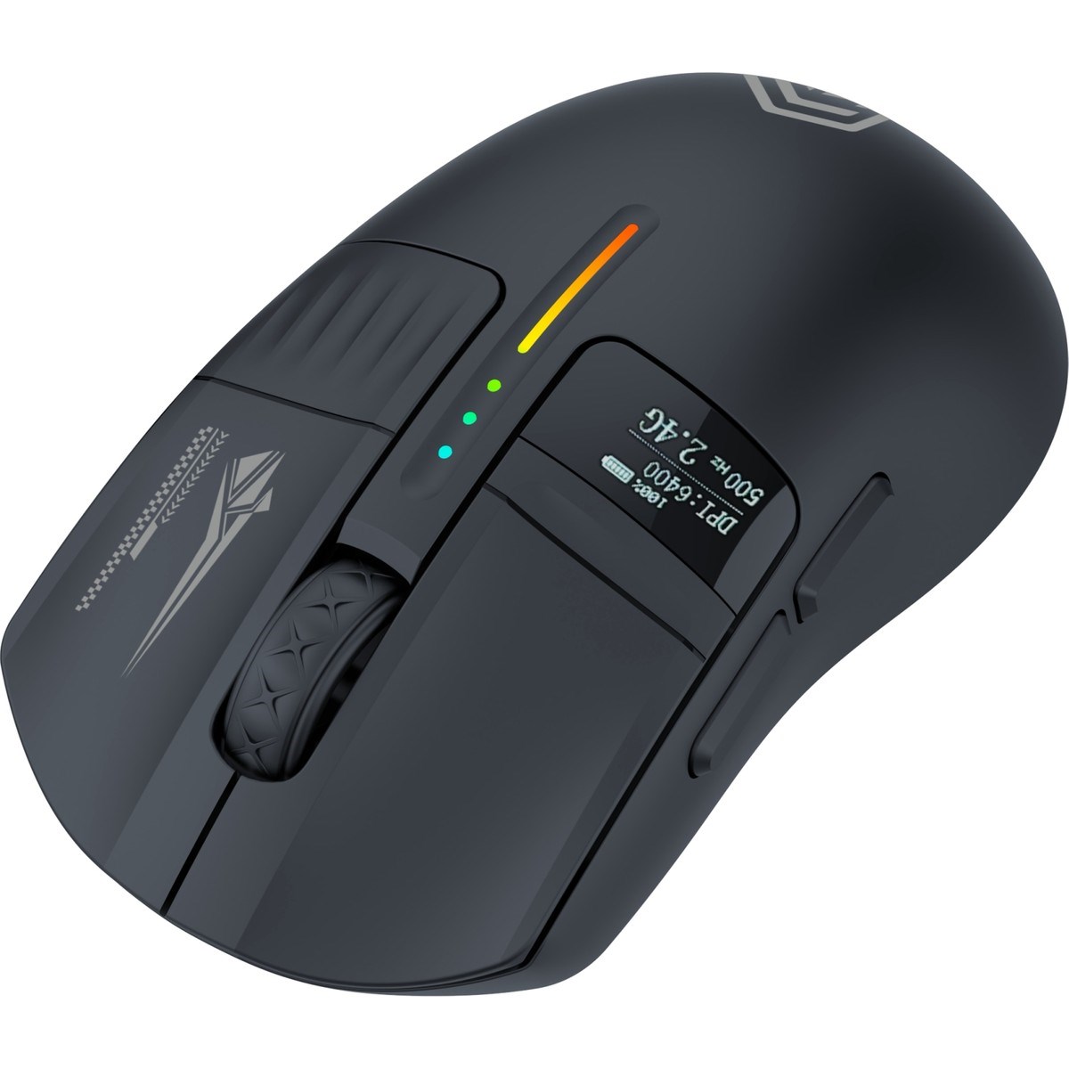 GAMEBOOSTER Sway Rgb 24000DPI OLED Triple Mode Siyah Gaming Mouse