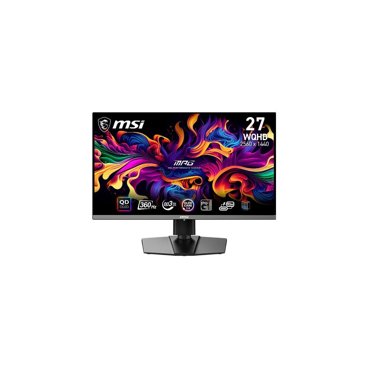 26.5” MPG 271QRX QD-OLED 2560x1440 (WQHD) 16:9 FLAT QD-OLED 360HZ 0.03MS FREESYNC PREMIUM PRO GAMING MONITOR