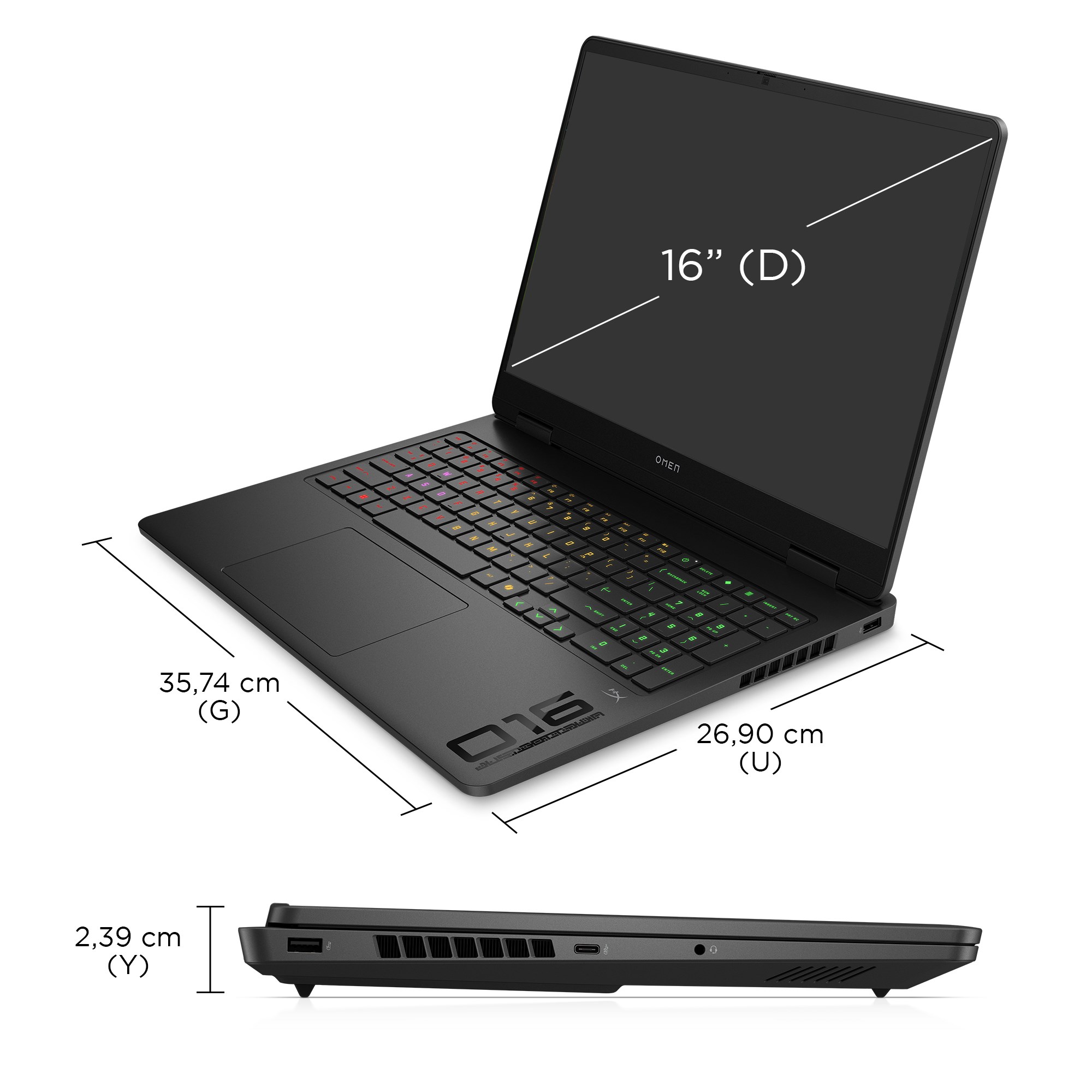HP Omen BQ1Y6EA Intel Core Ultra 7 255H 32GB 1TB SSD RTX5070-8GB Freedos 16