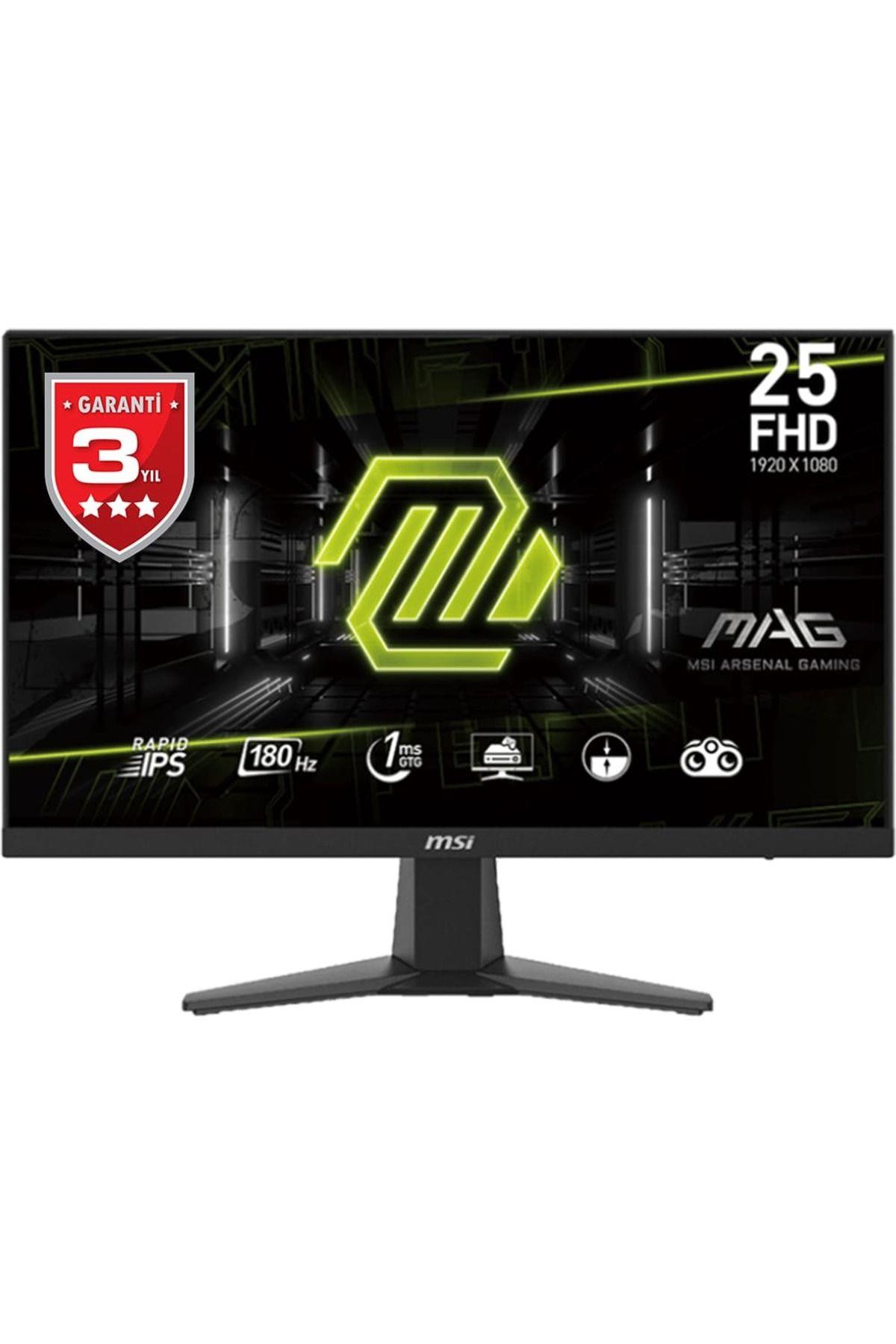 MAG 256F 24.5 1920x1080 180Hz 1ms HDMI DP Type-C Adaptive Sync Gaming Monitör