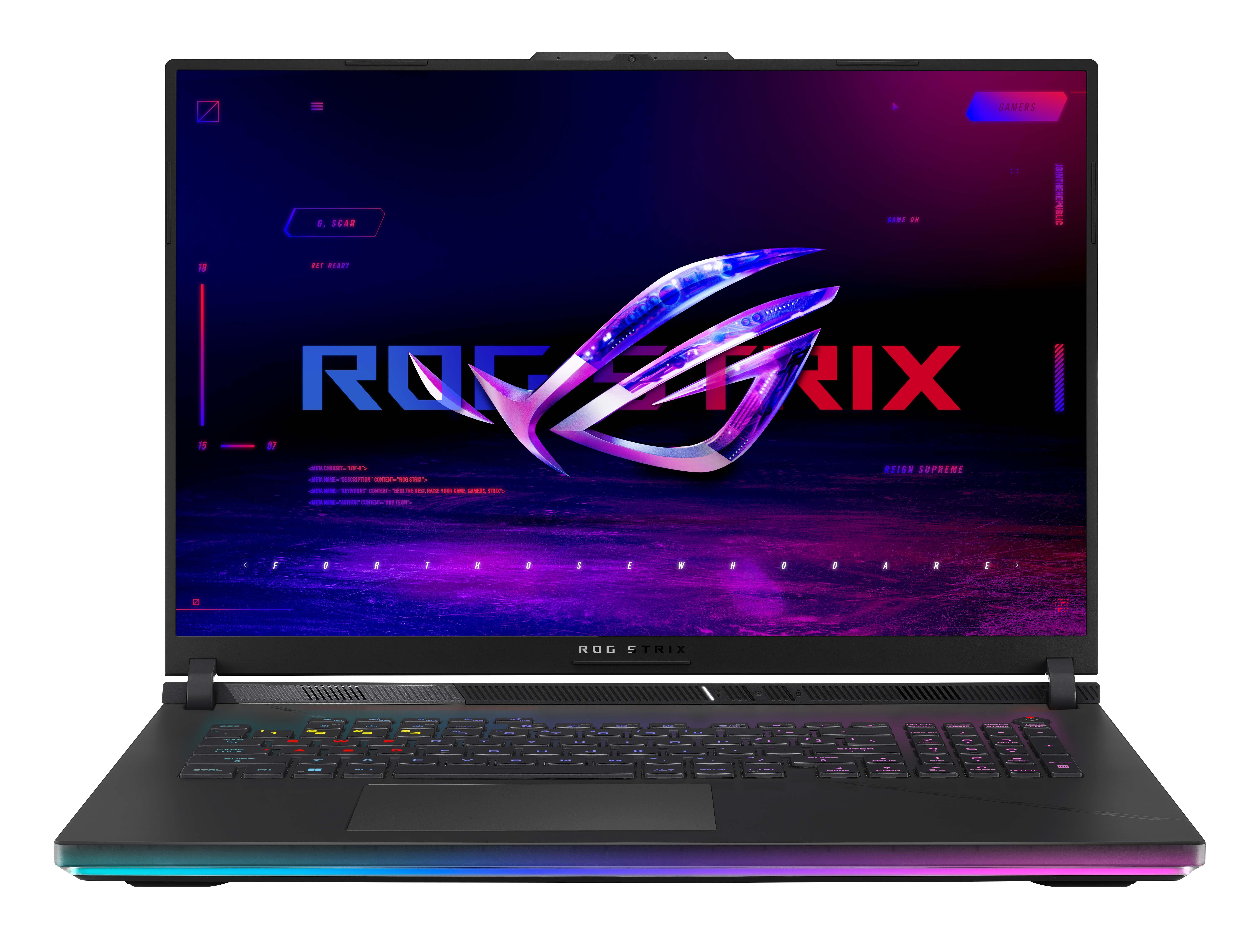 Asus Rog Strix Scar 18 G834JYR-N6124 Gaming Intel Core I9 14900HX 64 GB 2 TB SSD RTX 4090-175Watt Freedos 18