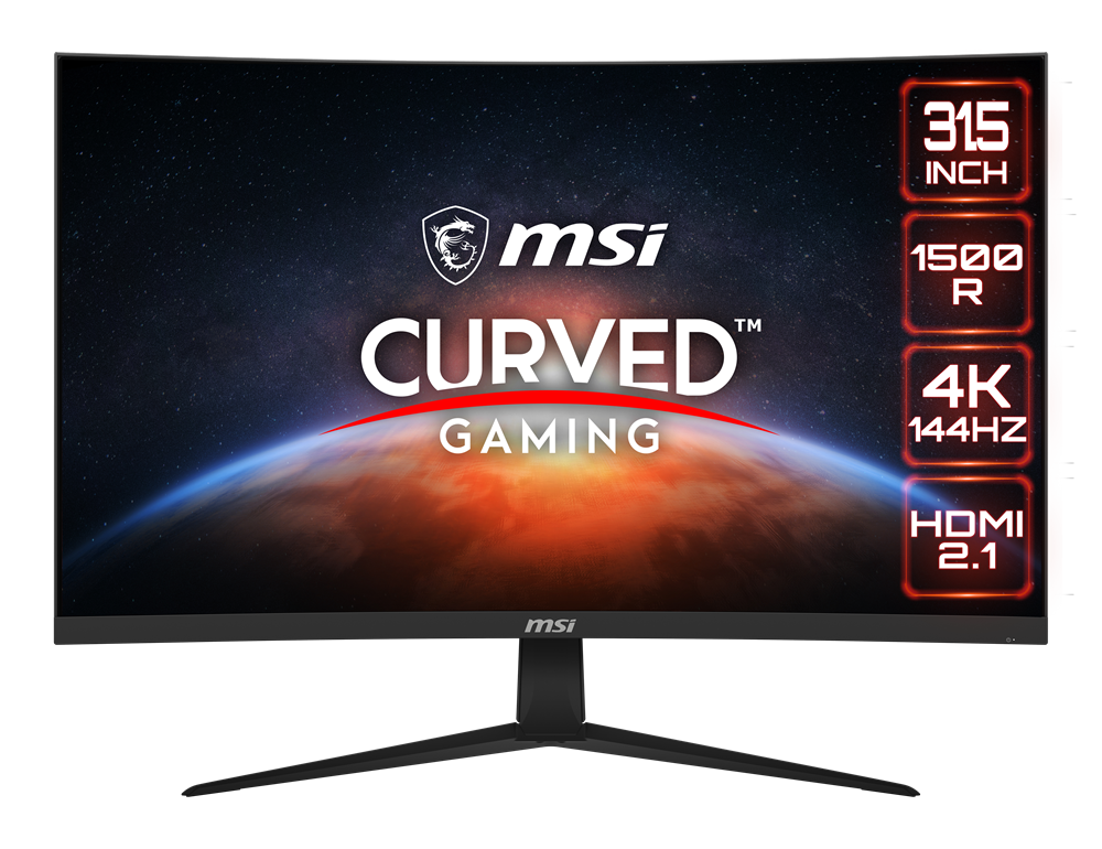 MSI G321CU CURVED 1500R VA 3840X2160 (UHD) 144HZ 1MS GAMING MONITOR