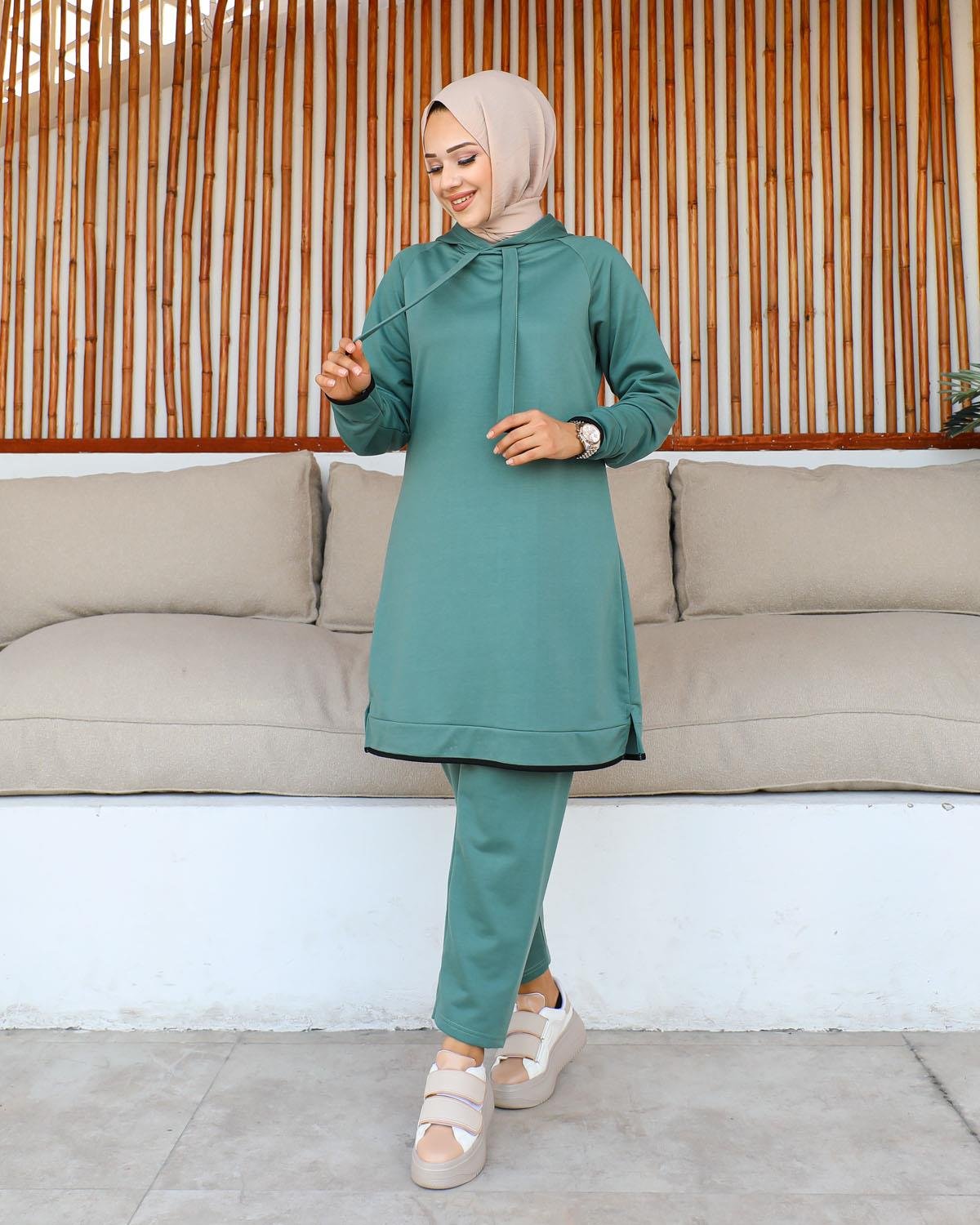 Tesettür Eşofman Takımı Modelleri - Tesettür Kombin - Affanmoda.com