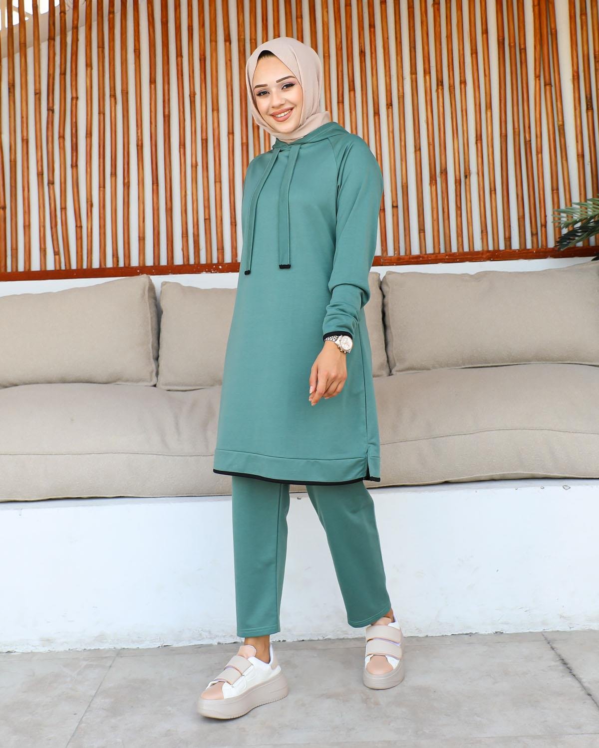 Tesettür Eşofman Takımı Modelleri - Tesettür Kombin - Affanmoda.com