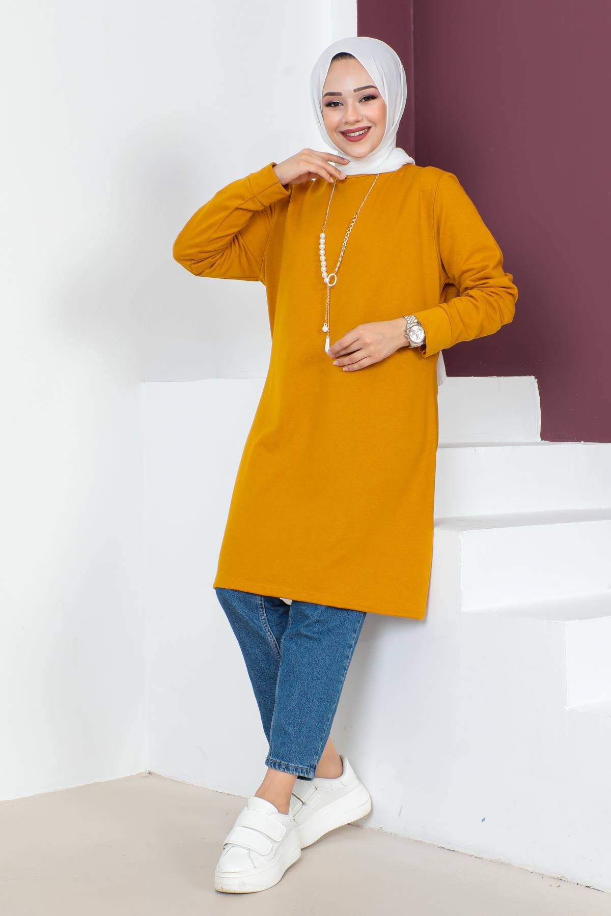 Kolyeli Tesettür Tunik Modelleri - Affan Moda