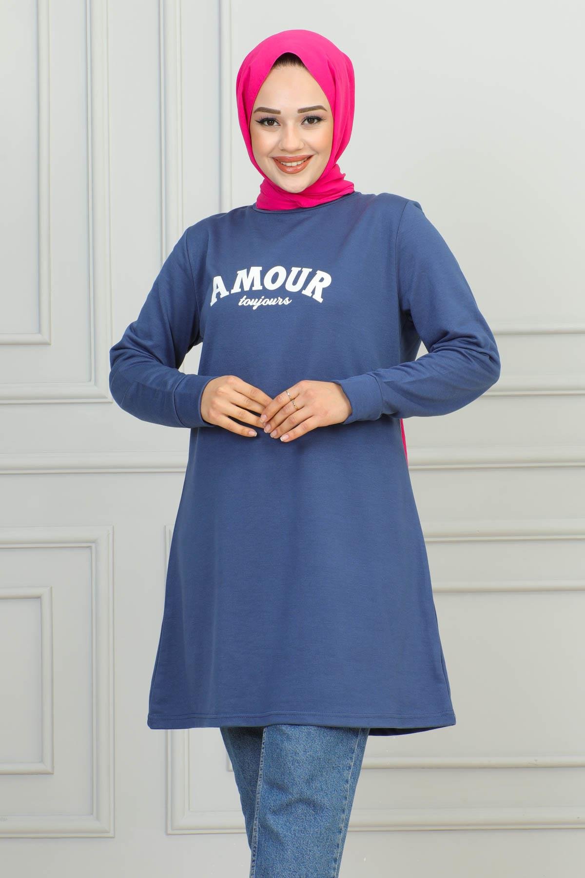 Tesettür Tunik Modelleri | Baskılı Tunik | Affanmoda 