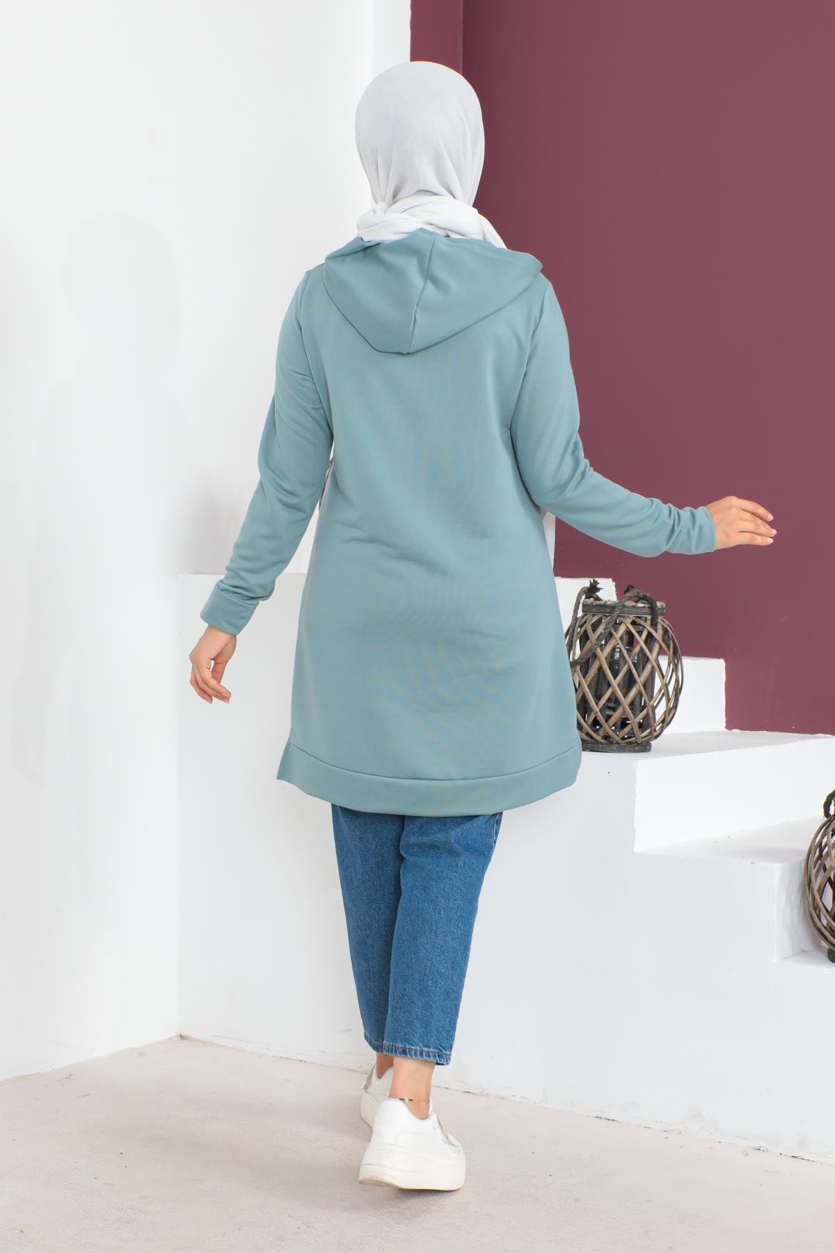 Tesettür Tunik Modelleri - Nakışlı Tunik Modelleri - Affanmoda