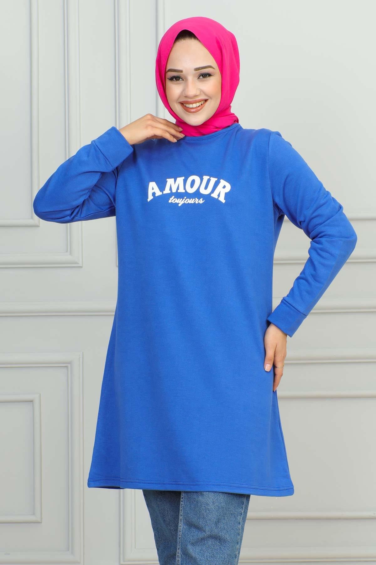 Tesettür Tunik Modelleri | Baskılı Tunik | Affanmoda 