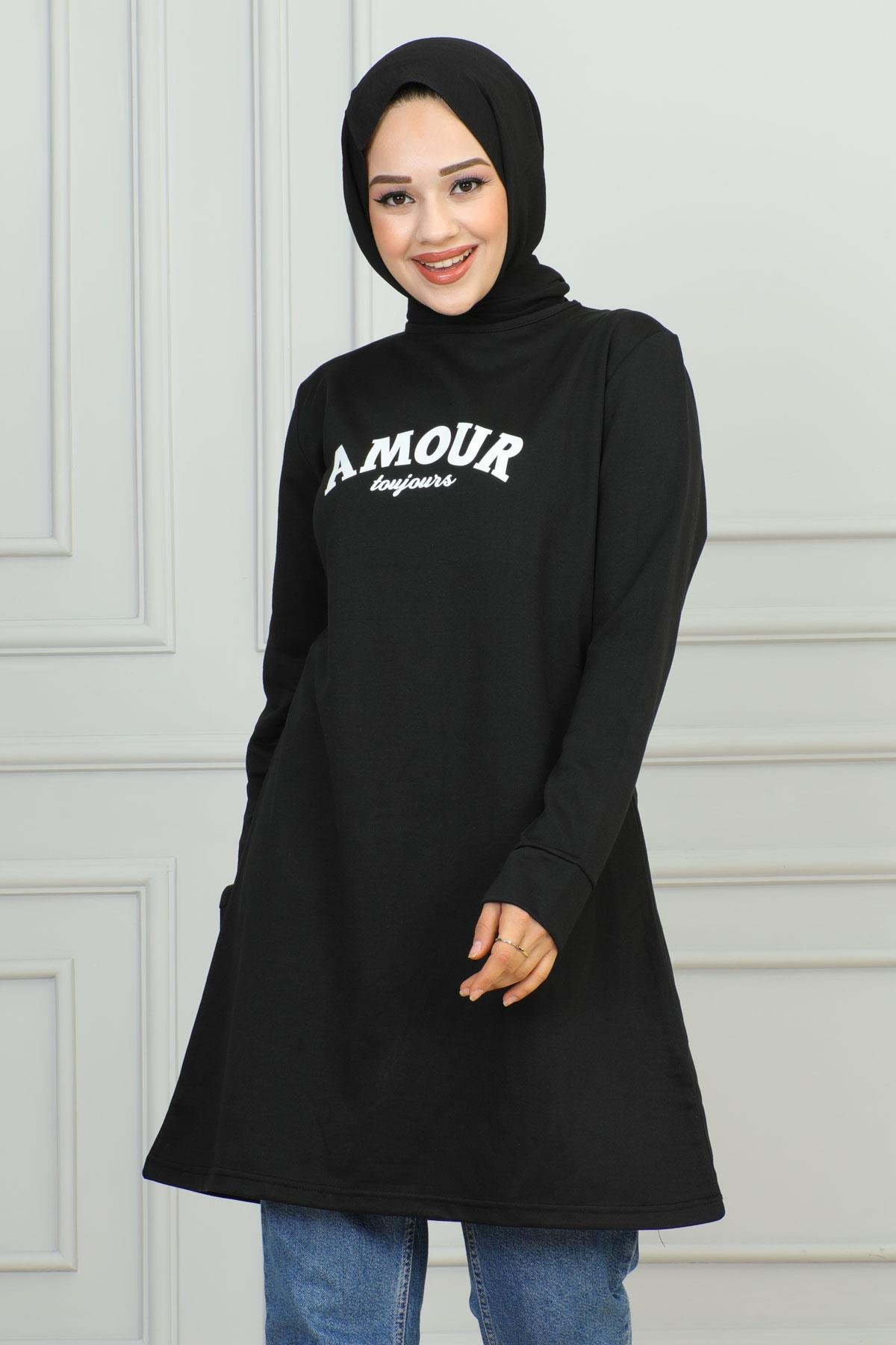 Tesettür Tunik Modelleri | Baskılı Tunik | Affanmoda 