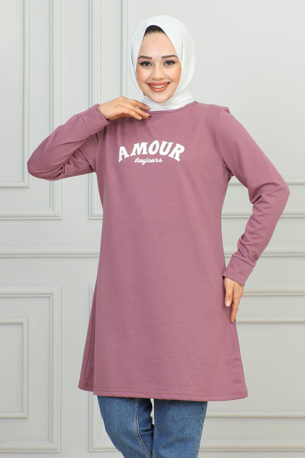Tesettür Tunik Modelleri | Baskılı Tunik | Affanmoda 