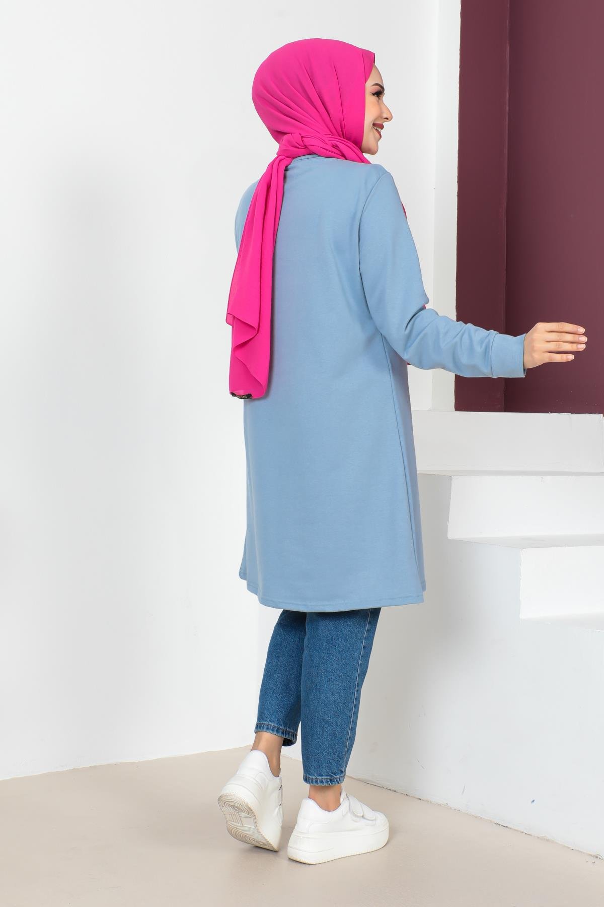 Kolyeli Tesettür Tunik Modelleri - Affan Moda