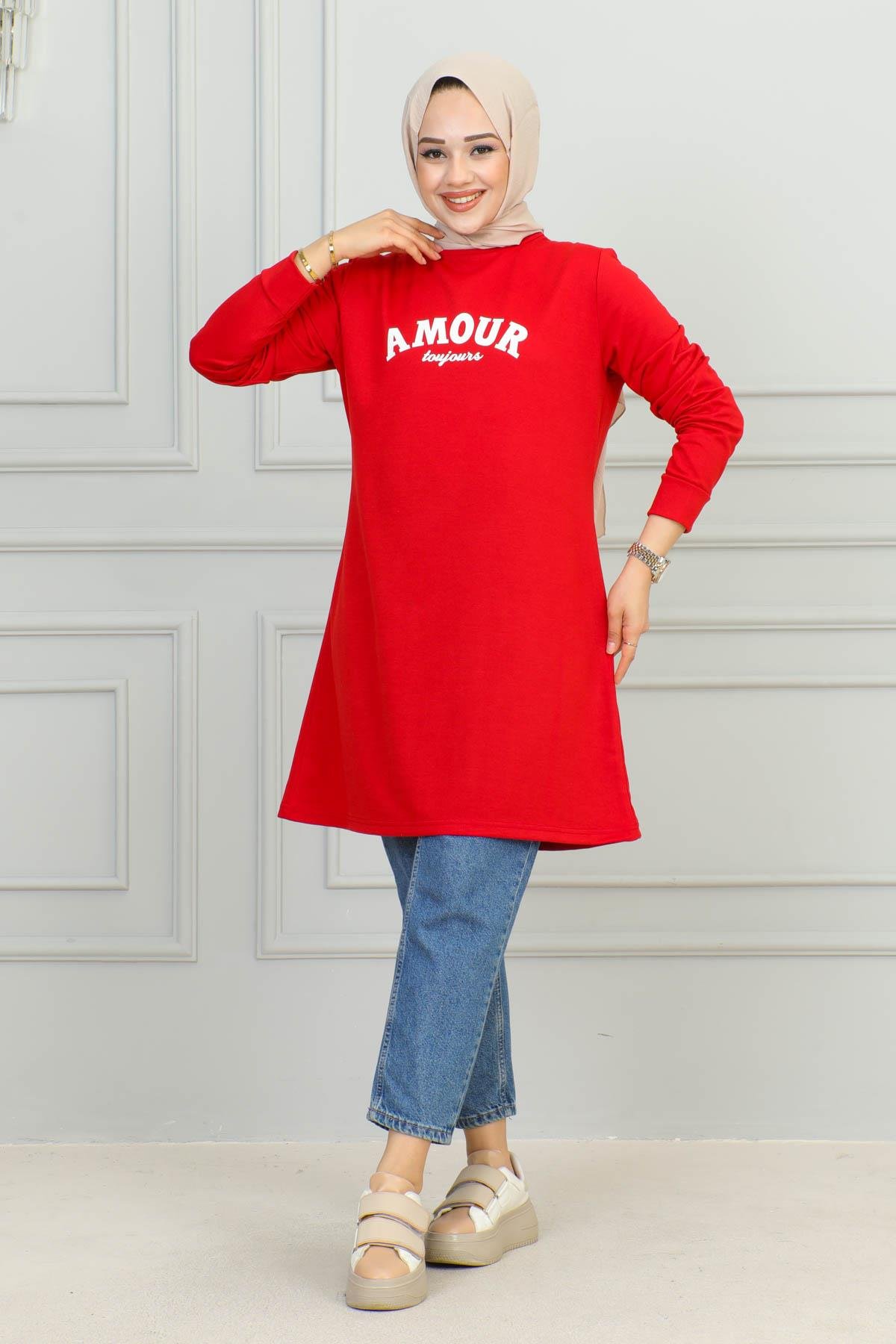 Tesettür Tunik Modelleri | Baskılı Tunik | Affanmoda 