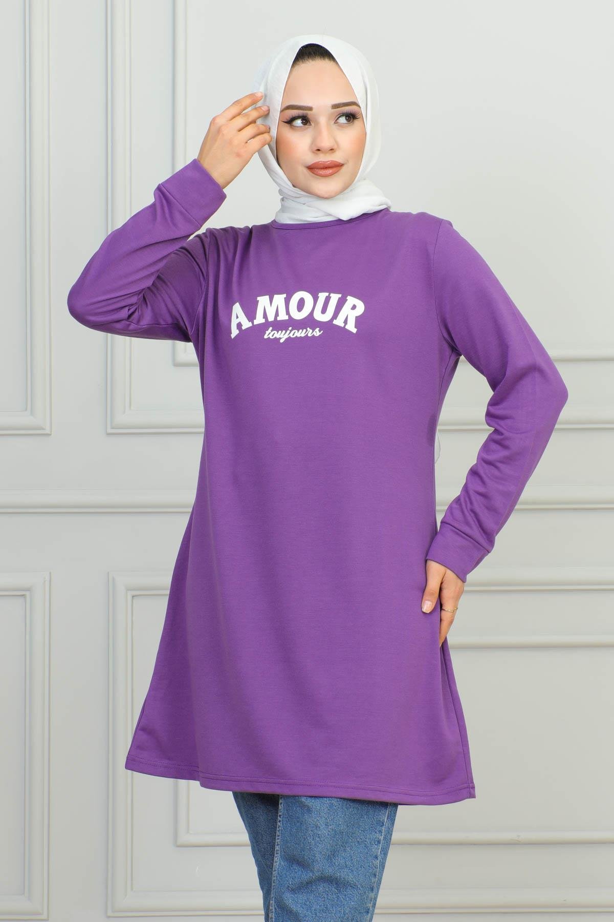 Tesettür Tunik Modelleri | Baskılı Tunik | Affanmoda 
