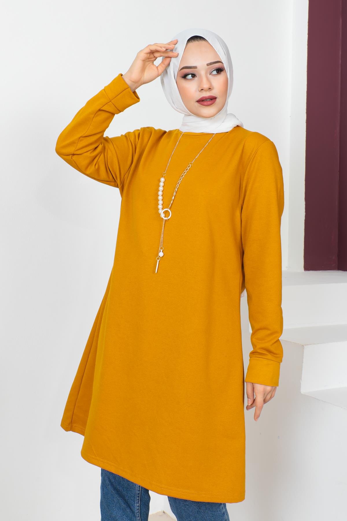 Kolyeli Tesettür Tunik Modelleri - Affan Moda