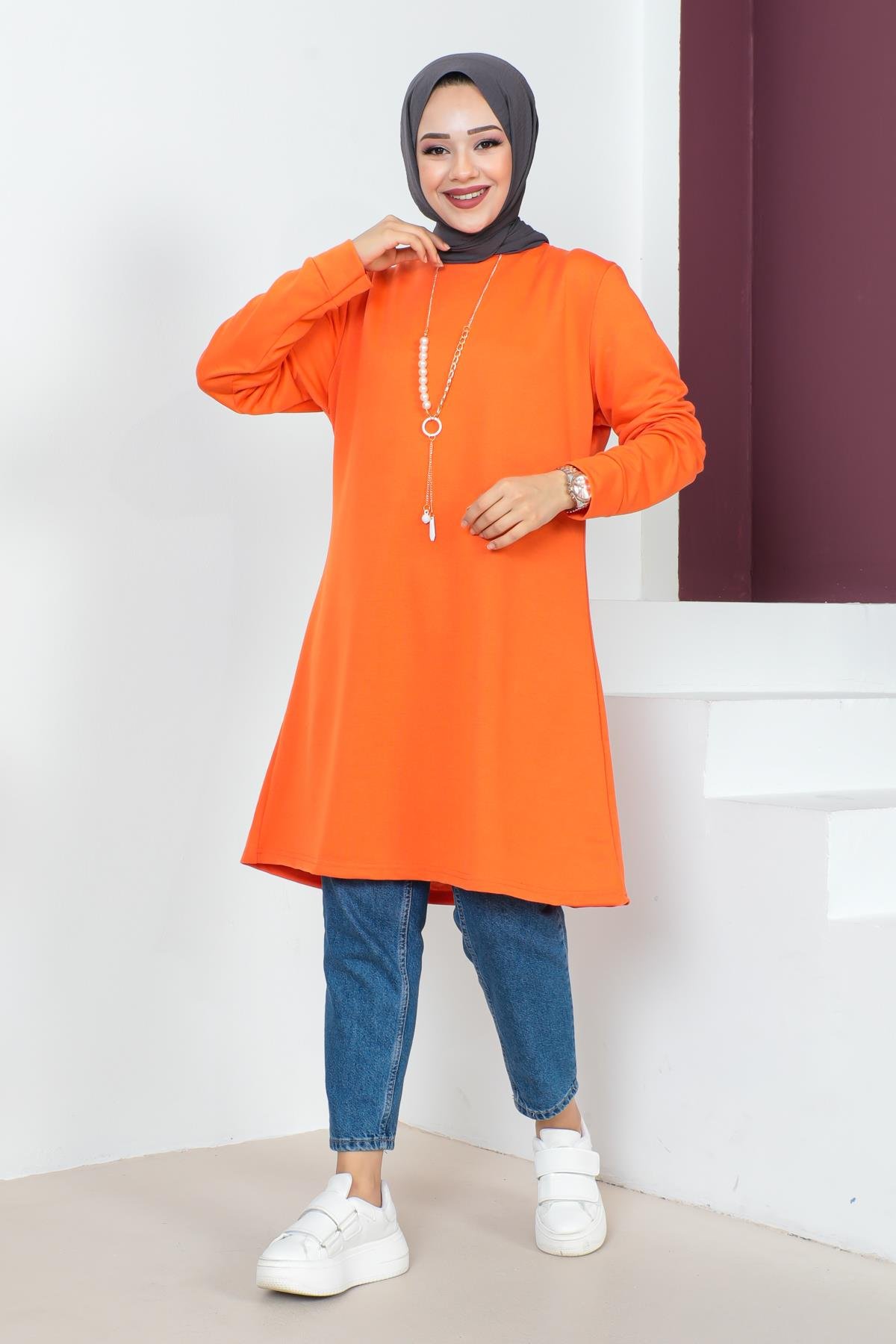 Kolyeli Tesettür Tunik Modelleri - Affan Moda