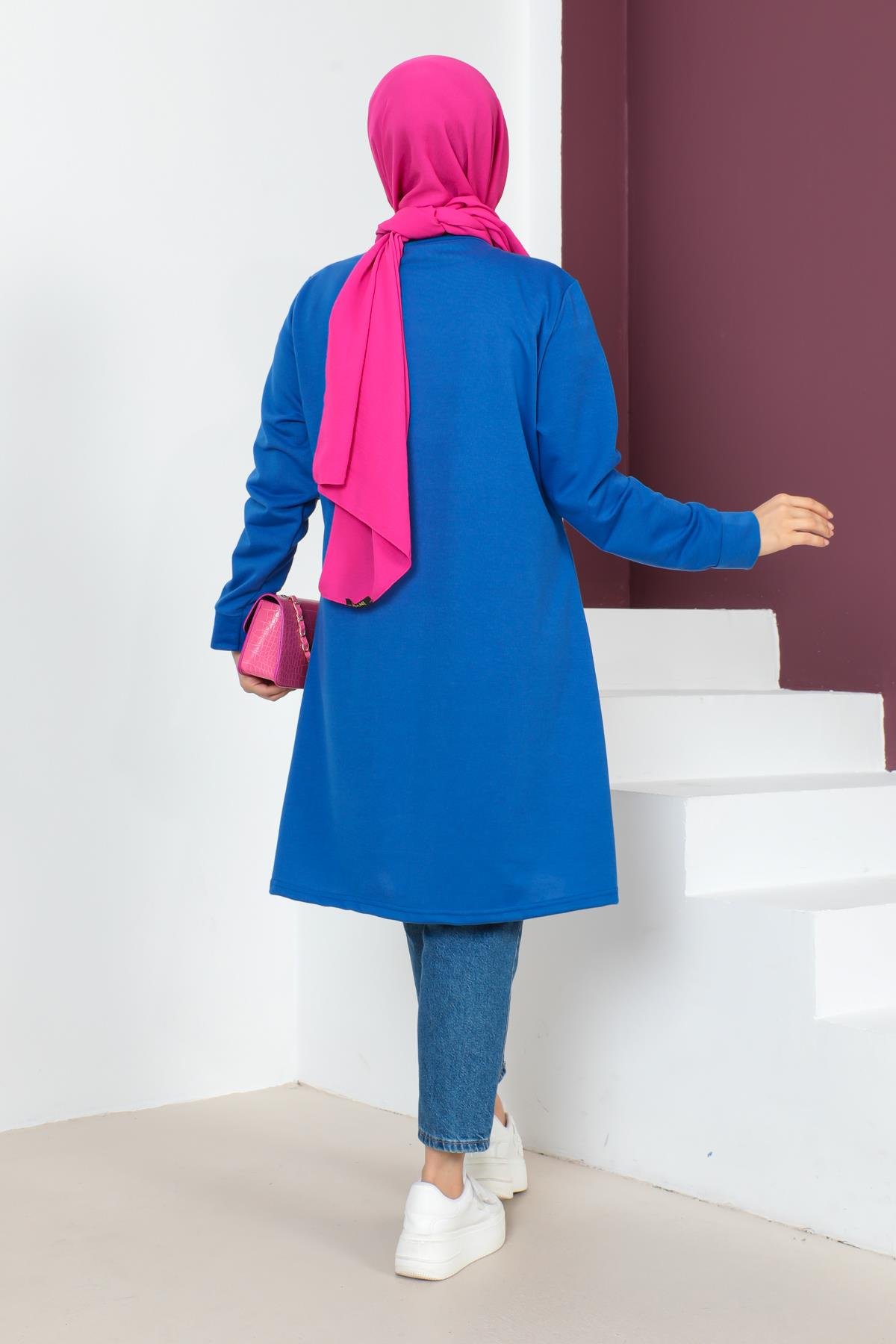 Kolyeli Tesettür Tunik Modelleri - Affan Moda