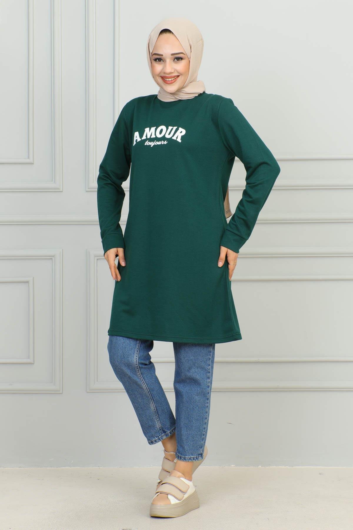 Tesettür Tunik Modelleri | Baskılı Tunik | Affanmoda 