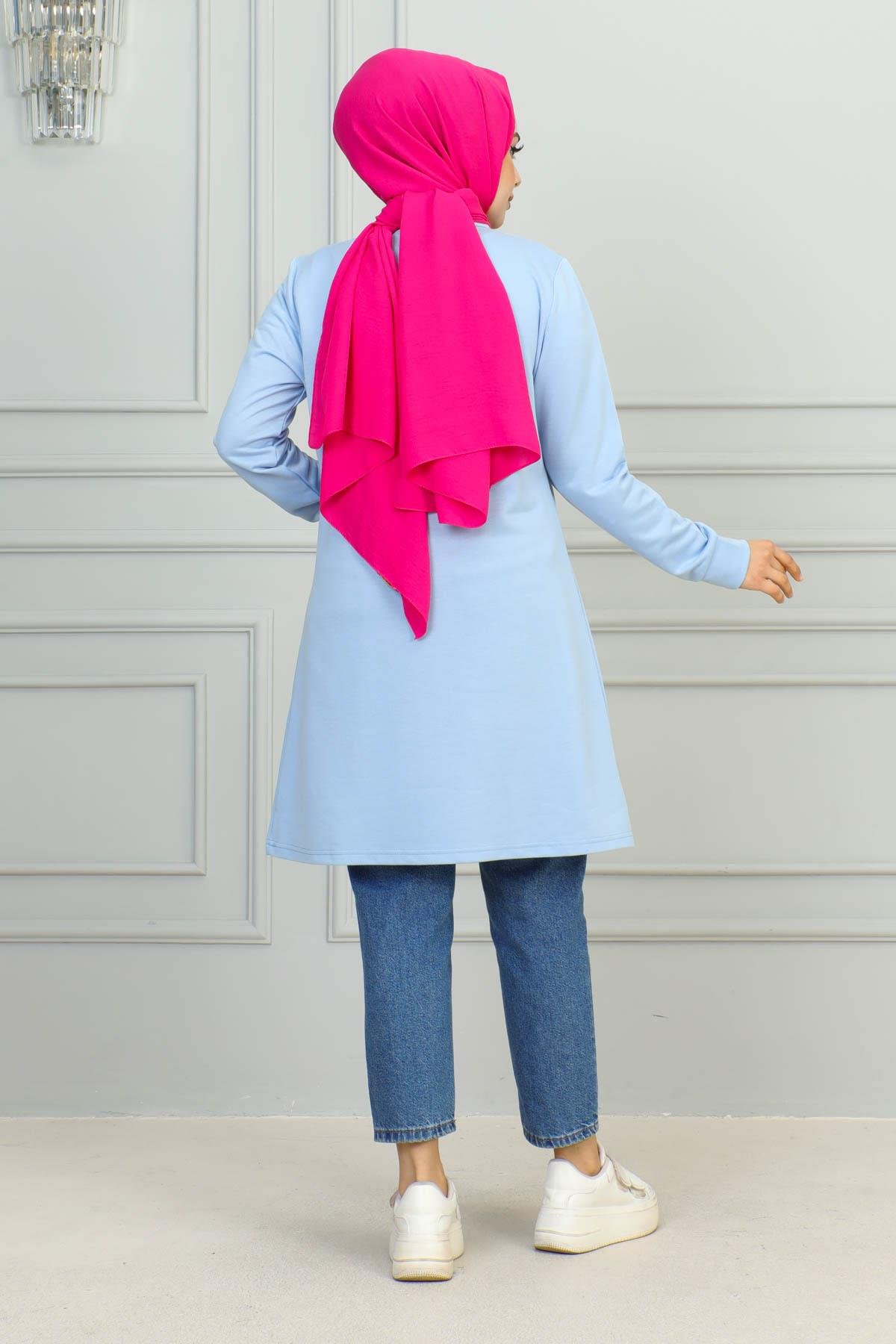 Tesettür Tunik Modelleri | Baskılı Tunik | Affanmoda 