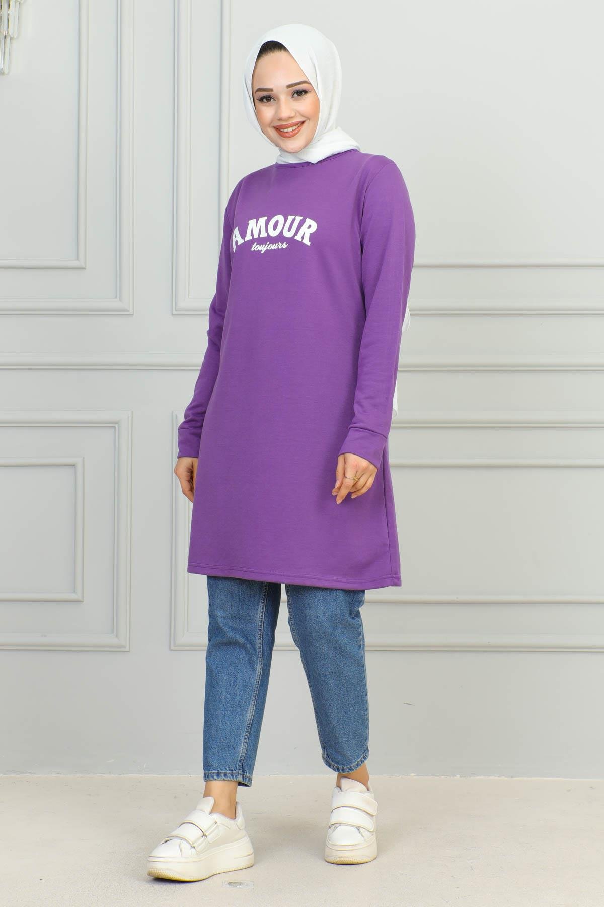 Tesettür Tunik Modelleri | Baskılı Tunik | Affanmoda 